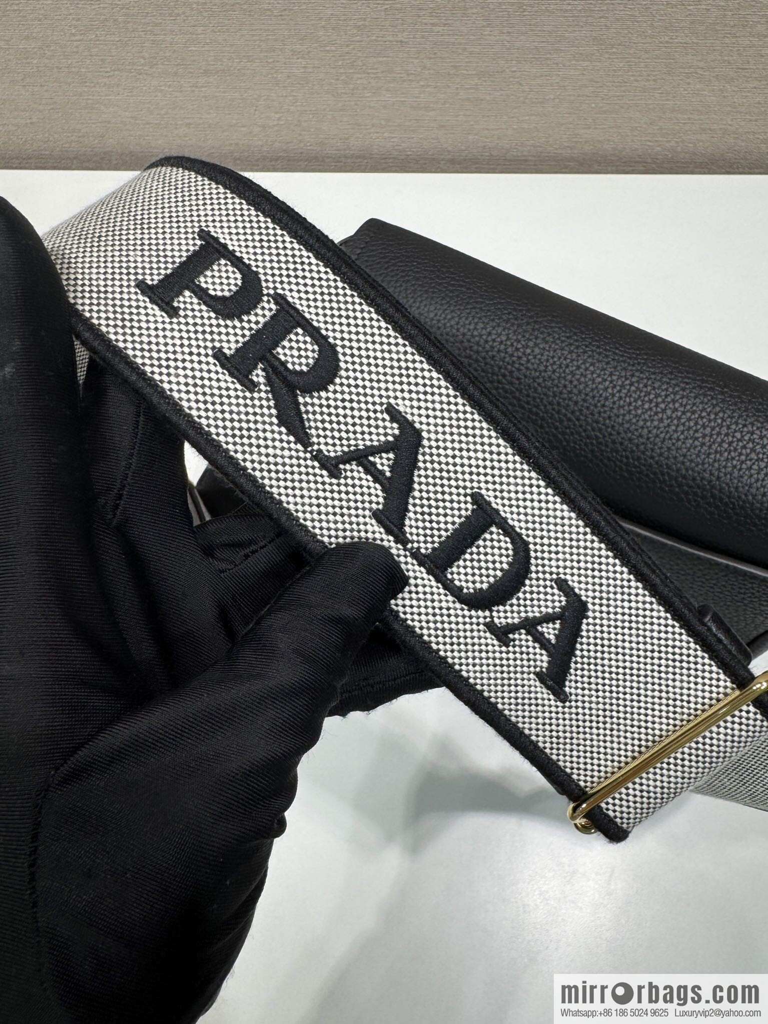 PRADA 🎉 new shoulder strap 🎉 1BD314-1 🎉 black