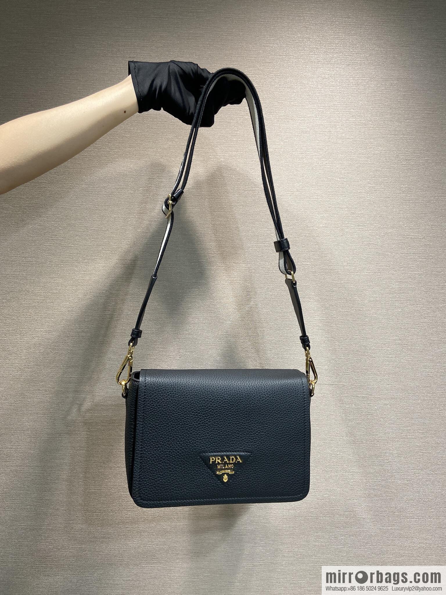 PRADA 🎉 new shoulder strap 🎉 1BD314-1 🎉 black