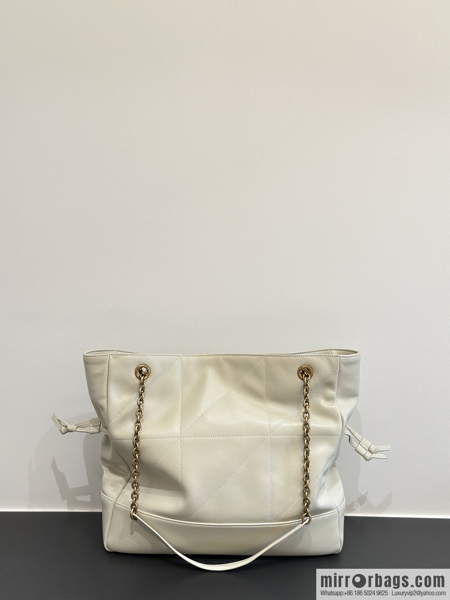 YSL 𝗝𝗮𝗺𝗶𝗲 𝟰.𝟯 large 𝗣𝗢𝗖𝗛𝗢𝗡_ lucky bag bucket bag 809824 white