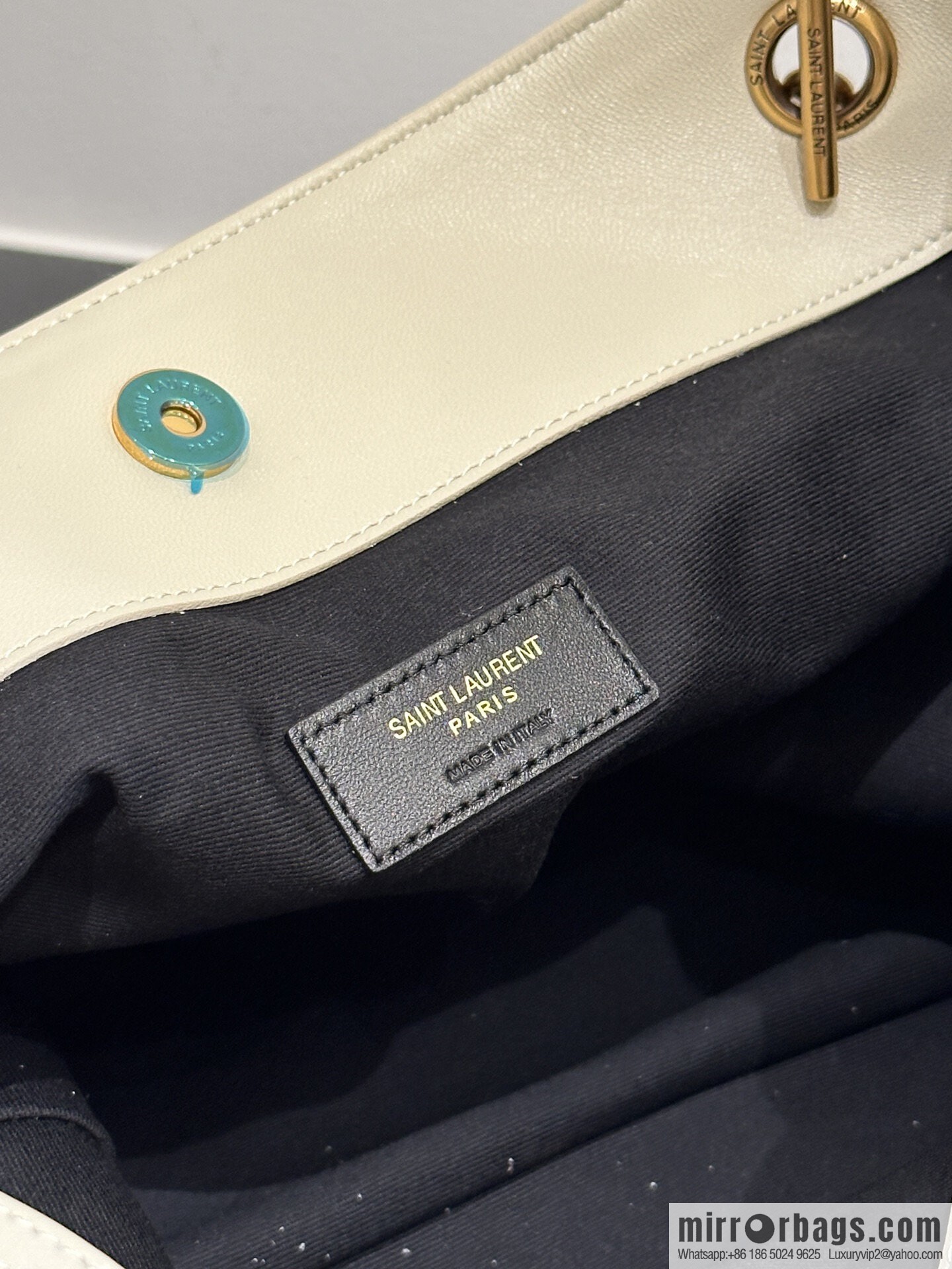 YSL 𝗝𝗮𝗺𝗶𝗲 𝟰.𝟯 large 𝗣𝗢𝗖𝗛𝗢𝗡_ lucky bag bucket bag 809824 white