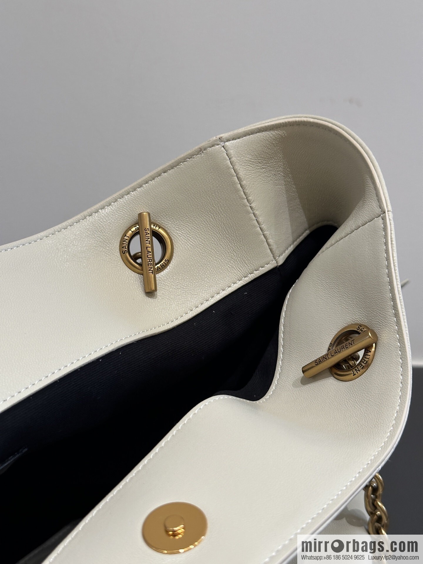 YSL 𝗝𝗮𝗺𝗶𝗲 𝟰.𝟯 large 𝗣𝗢𝗖𝗛𝗢𝗡_ lucky bag bucket bag 809824 white