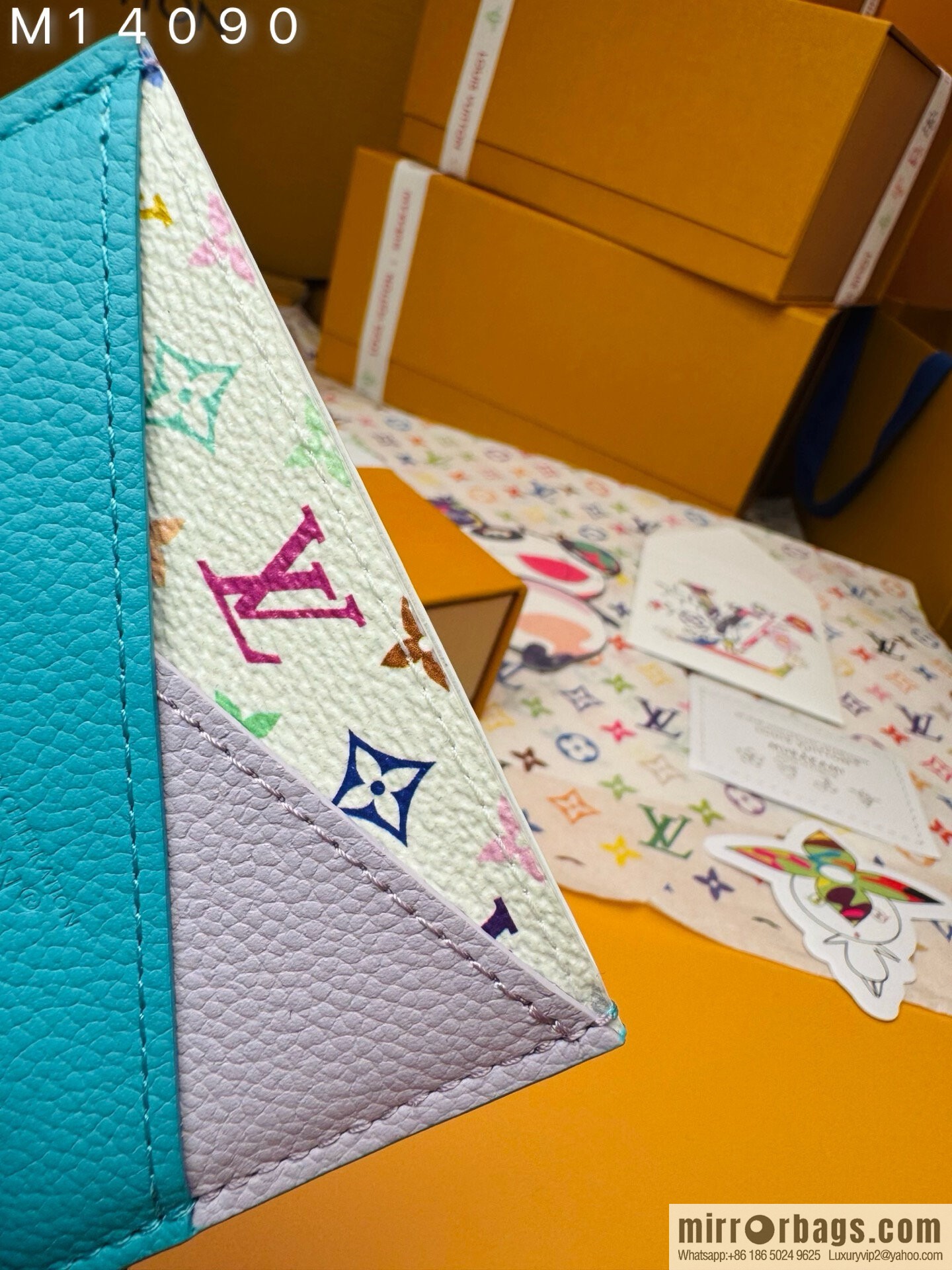 LV M14090 LV x TM Cris-Cross Card Holder