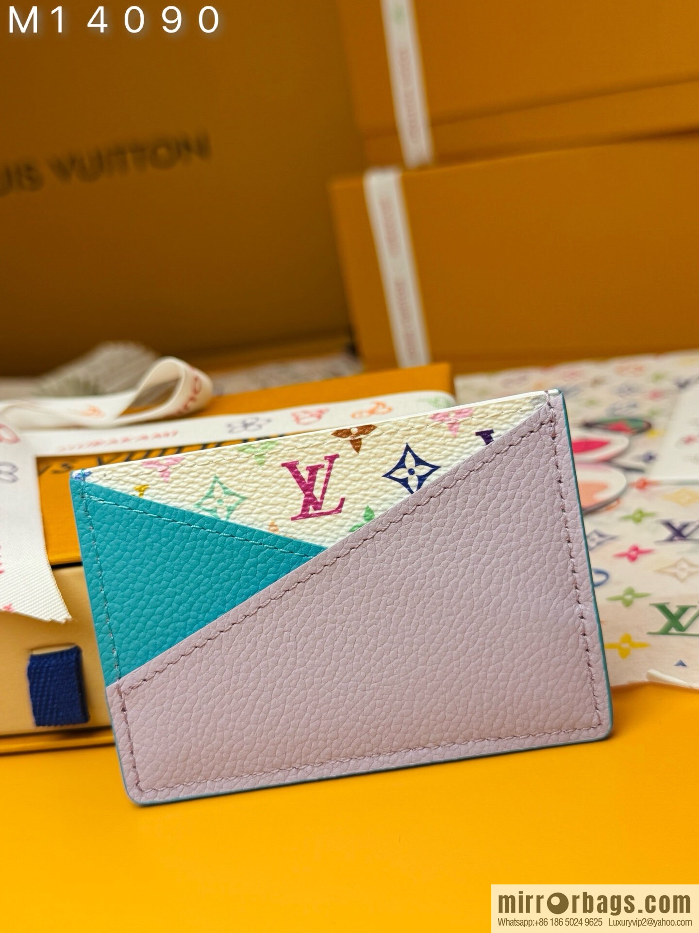 LV M14090 LV x TM Cris-Cross Card Holder