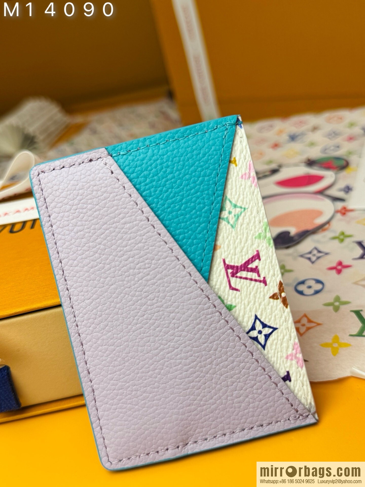 LV M14090 LV x TM Cris-Cross Card Holder