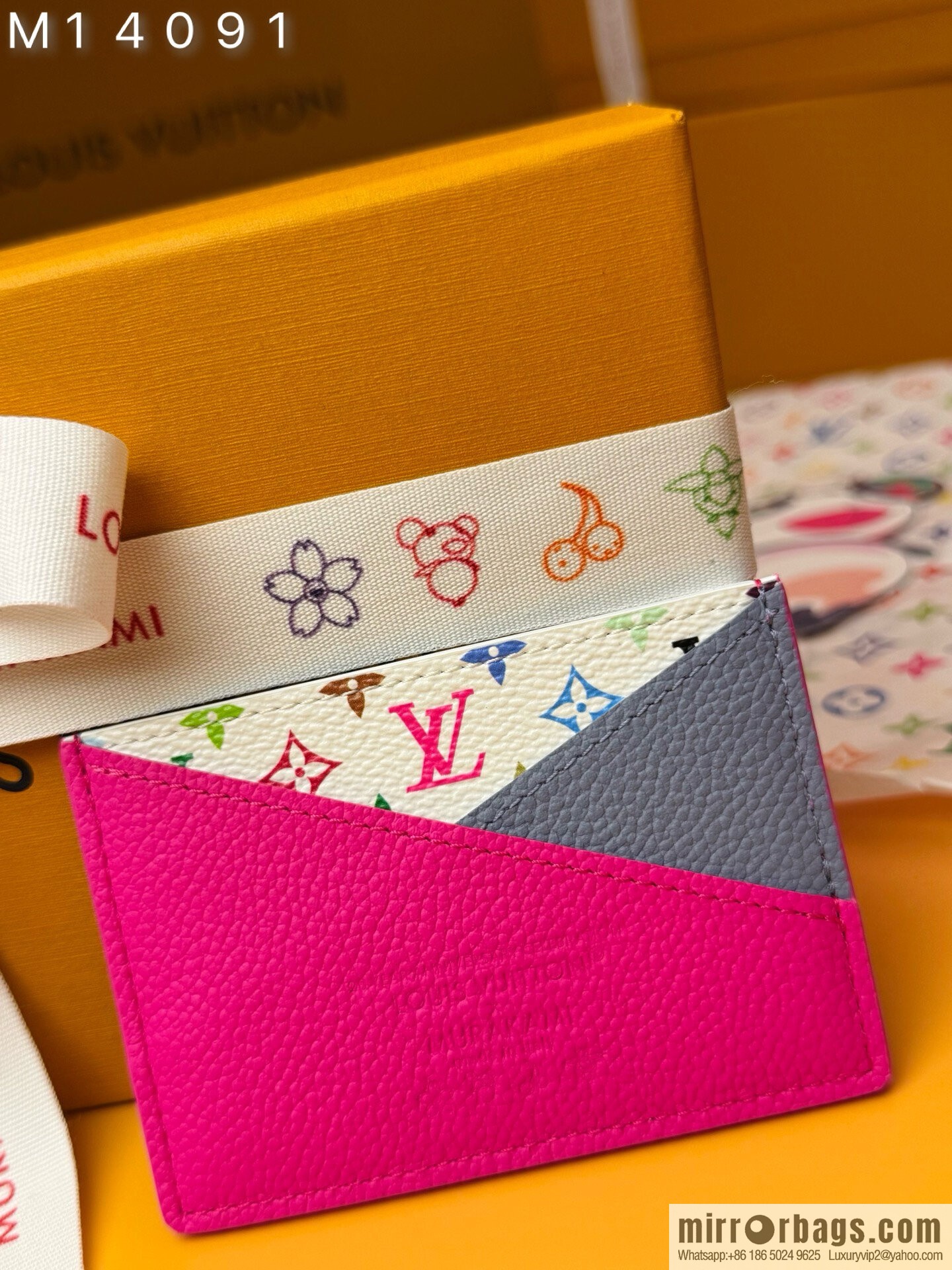 LV M14091 LV x TM Cris-Cross Card Holder