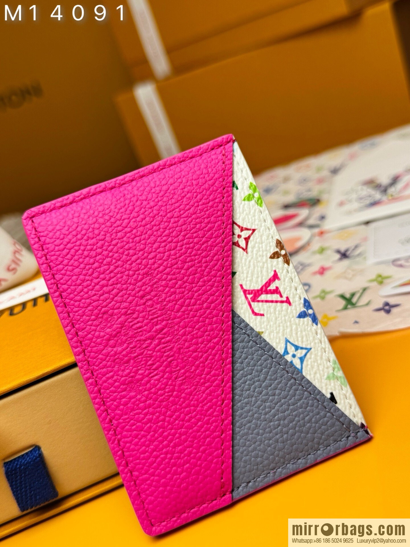 LV M14091 LV x TM Cris-Cross Card Holder