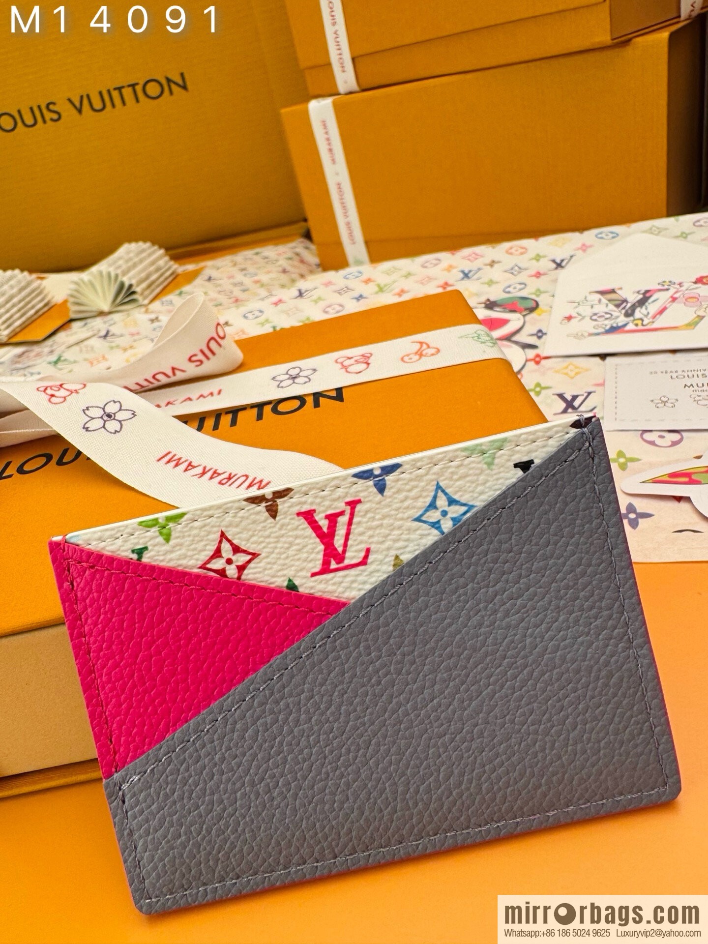 LV M14091 LV x TM Cris-Cross Card Holder