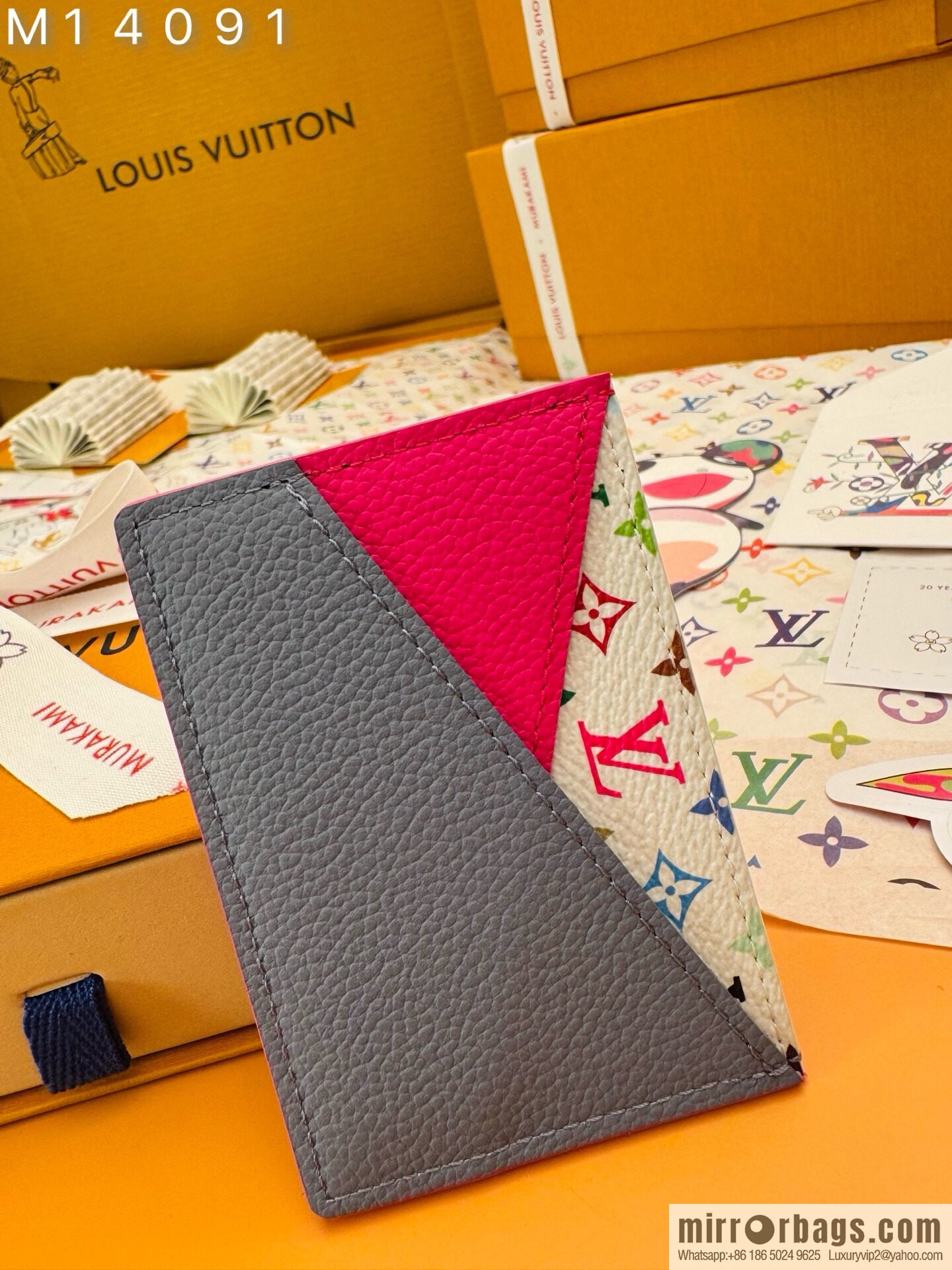 LV M14091 LV x TM Cris-Cross Card Holder