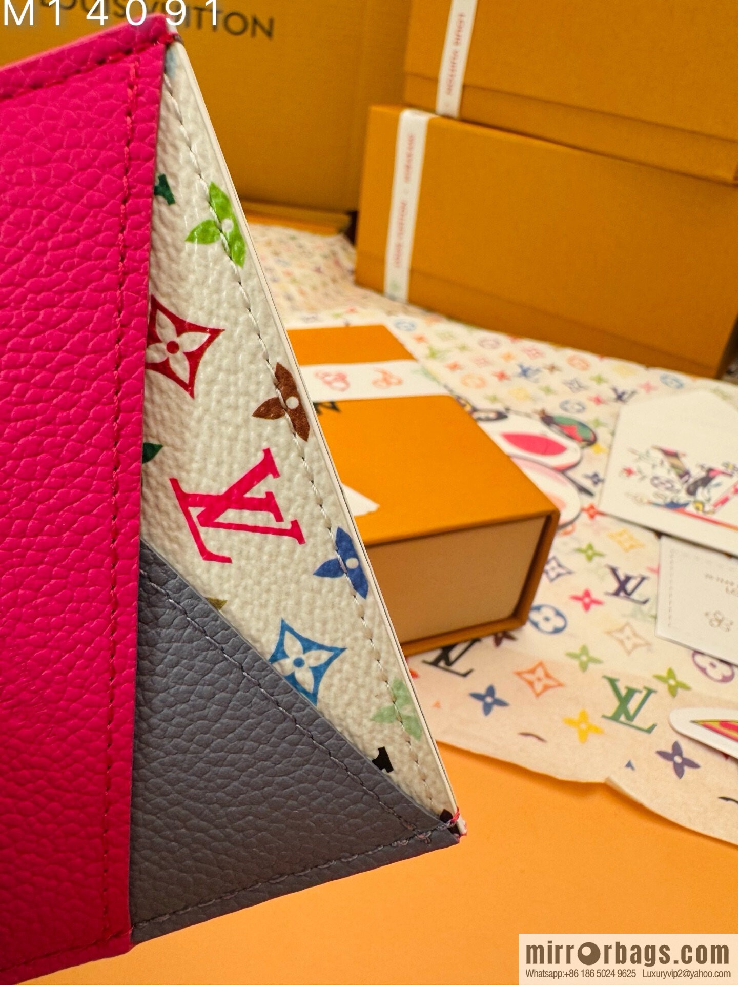 LV M14091 LV x TM Cris-Cross Card Holder