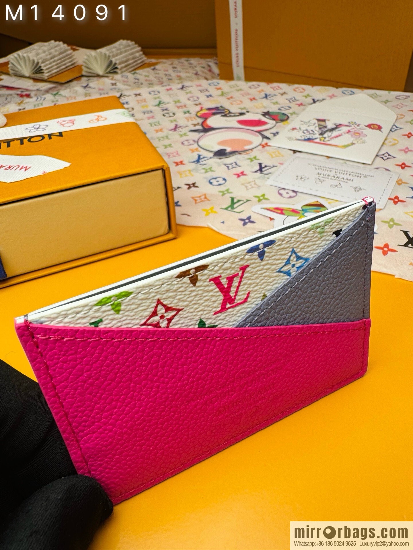 LV M14091 LV x TM Cris-Cross Card Holder