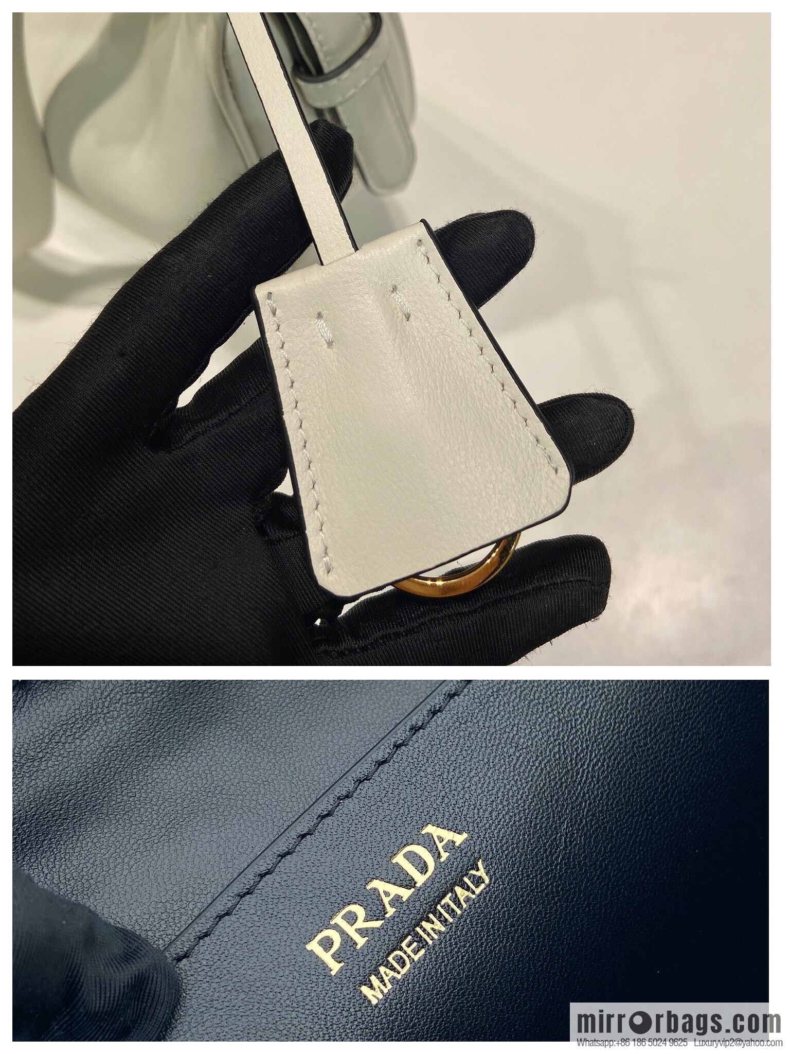 PRADA 🎉 new 🎉 1BC255 armpit bag 🎉🎉 white