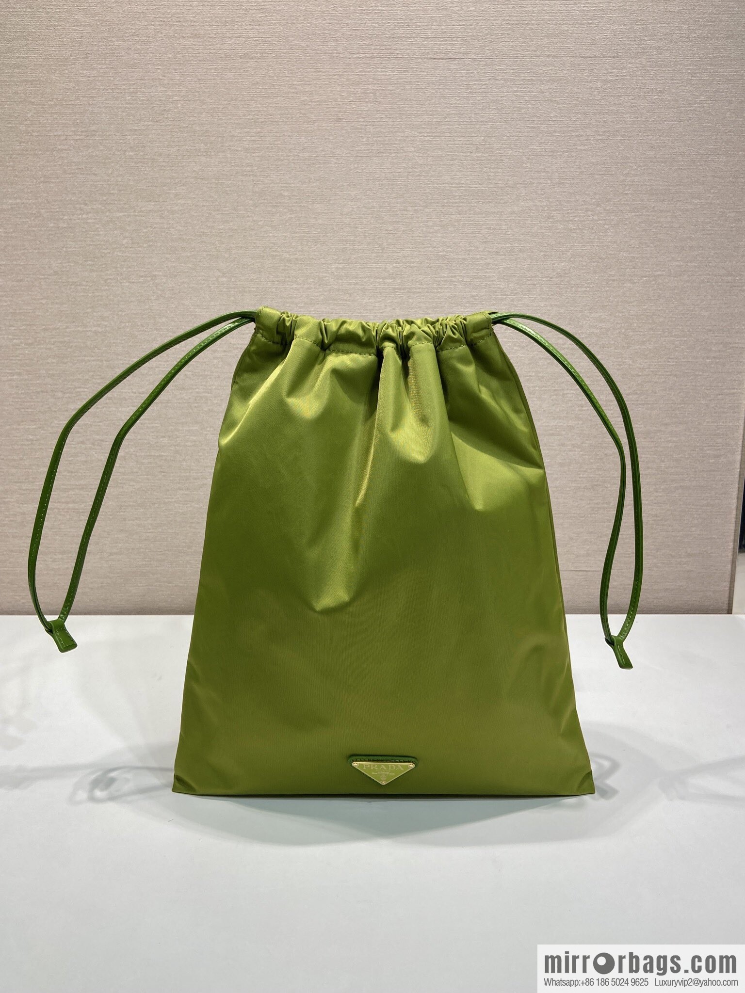 PRADA 🎉 new handbag 🎉 1NK001 drawstring pouch 🎉 green
