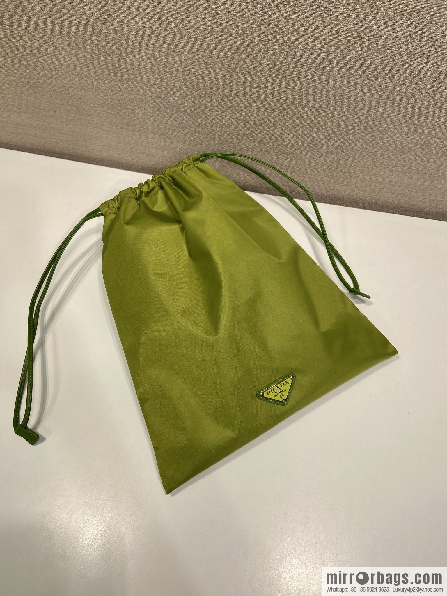 PRADA 🎉 new handbag 🎉 1NK001 drawstring pouch 🎉 green
