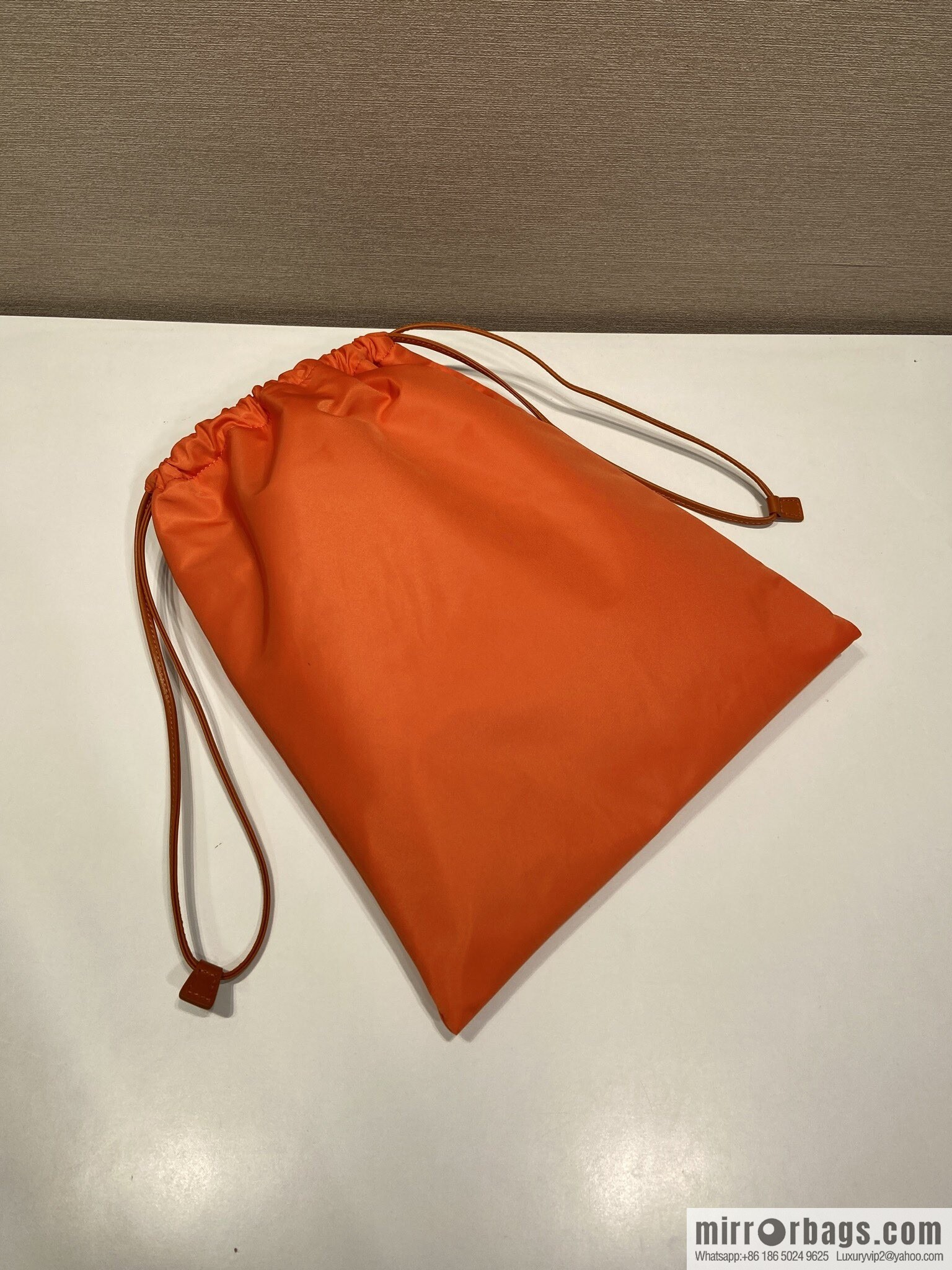 PRADA 🎉 new handbag 🎉 1NK001 drawstring pouch 🎉 orange