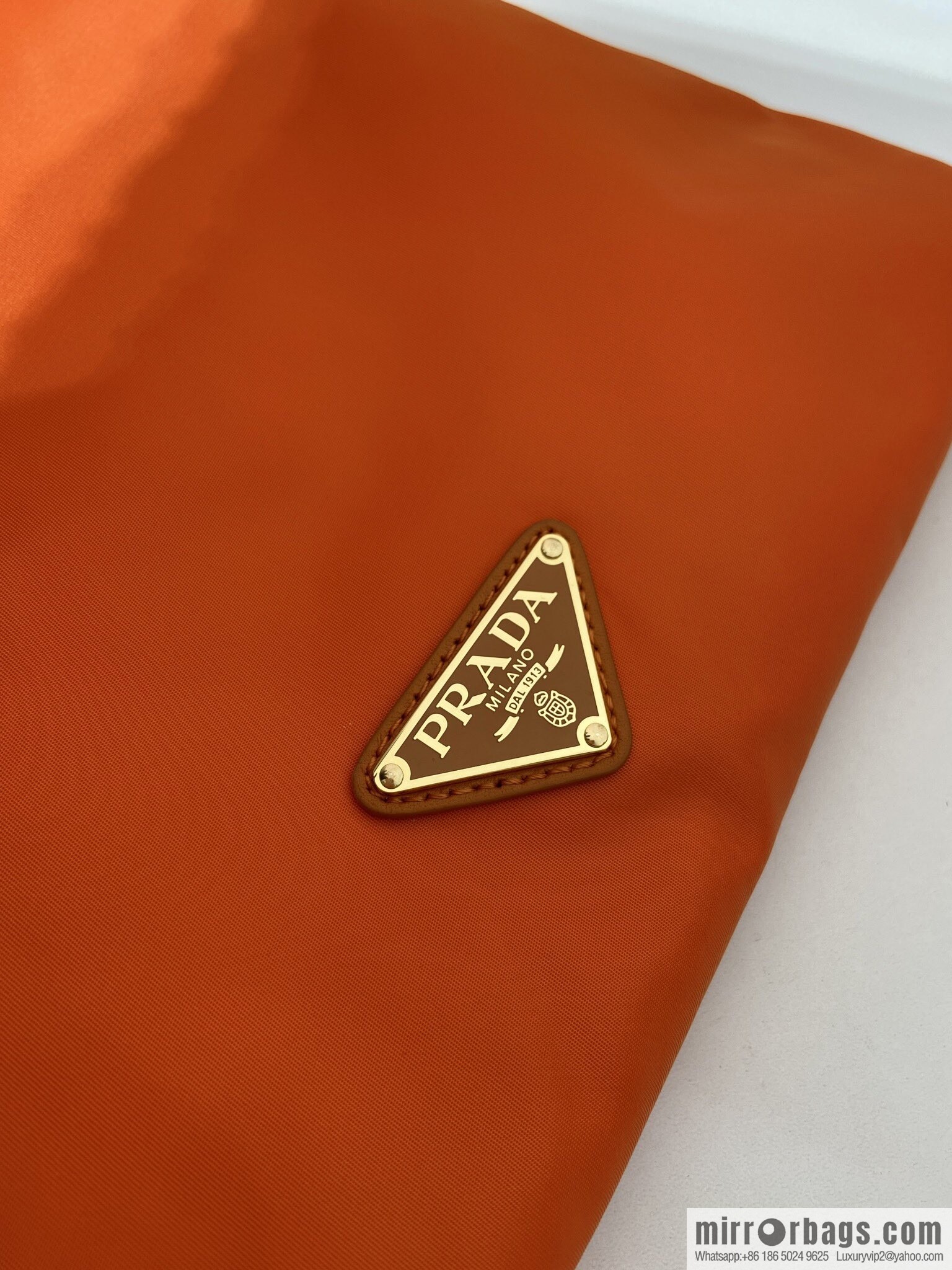 PRADA 🎉 new handbag 🎉 1NK001 drawstring pouch 🎉 orange