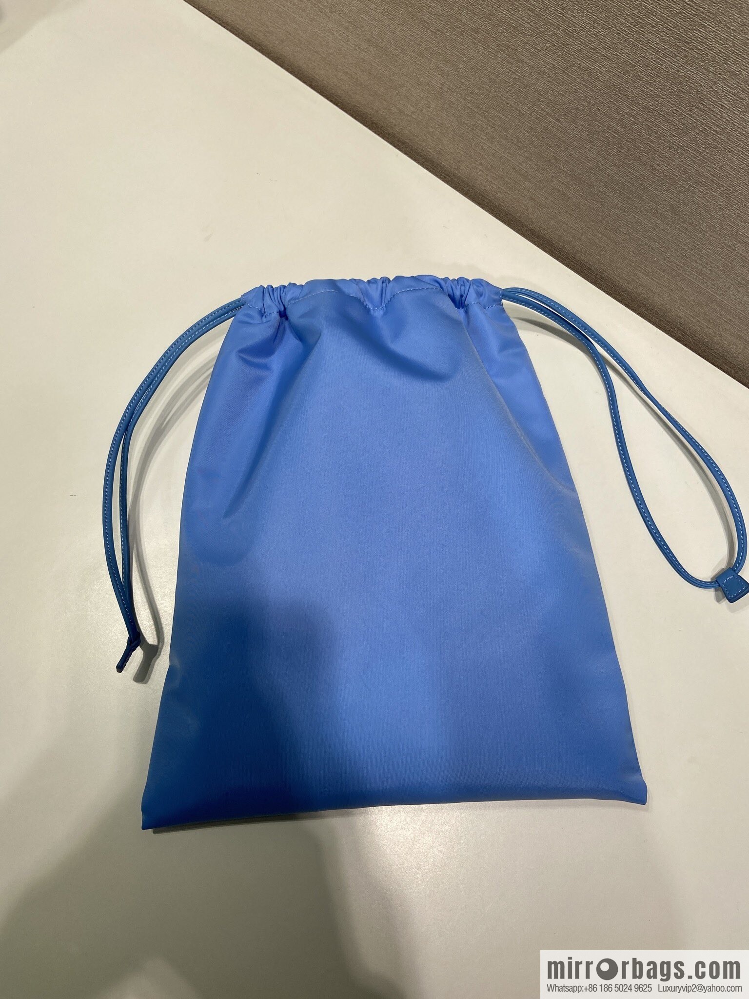 PRADA 🎉 new handbag 🎉 1NK001 drawstring pouch 🎉 blue