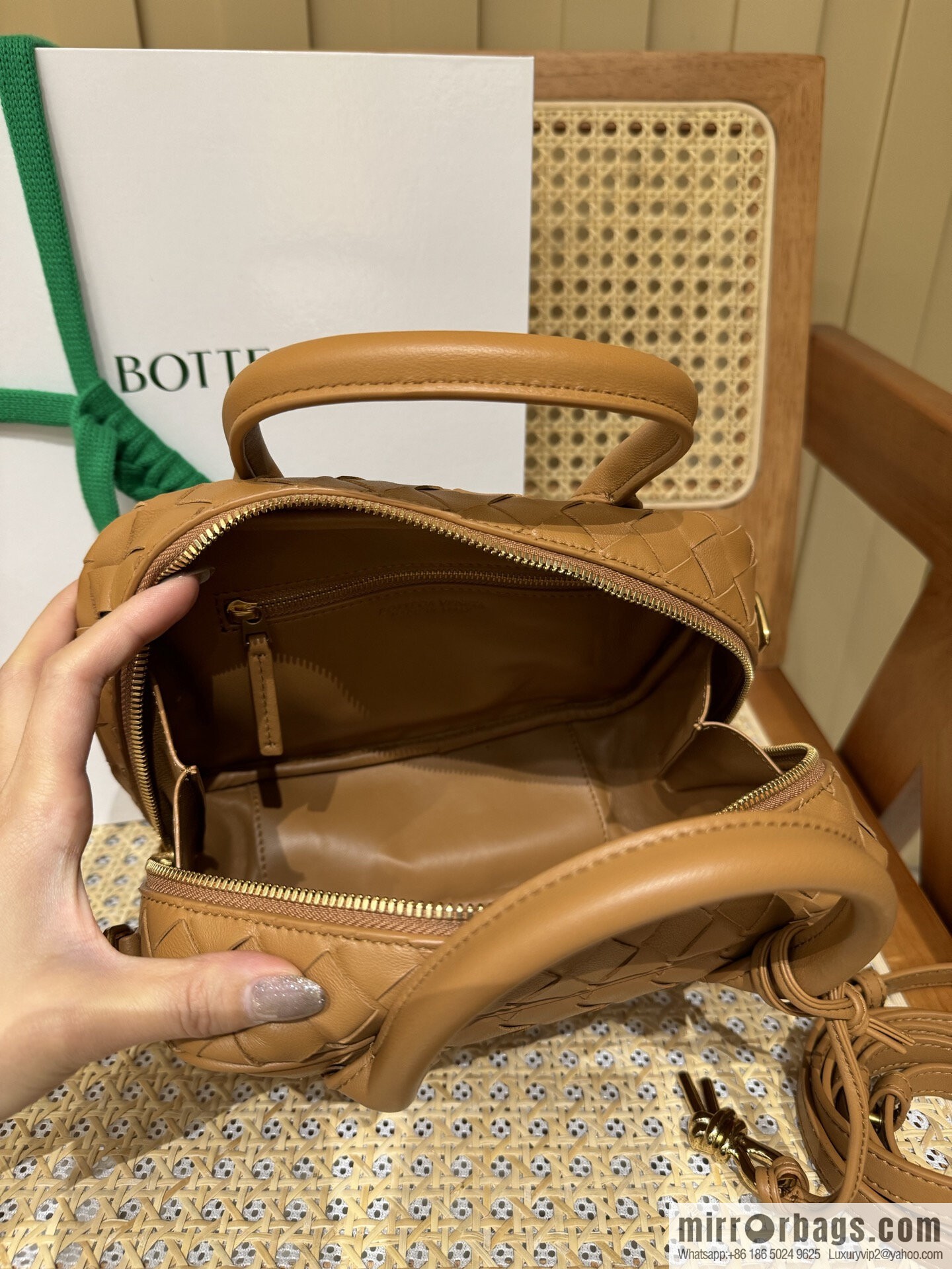BV Small Getaway Handbag 776736 Light Brown