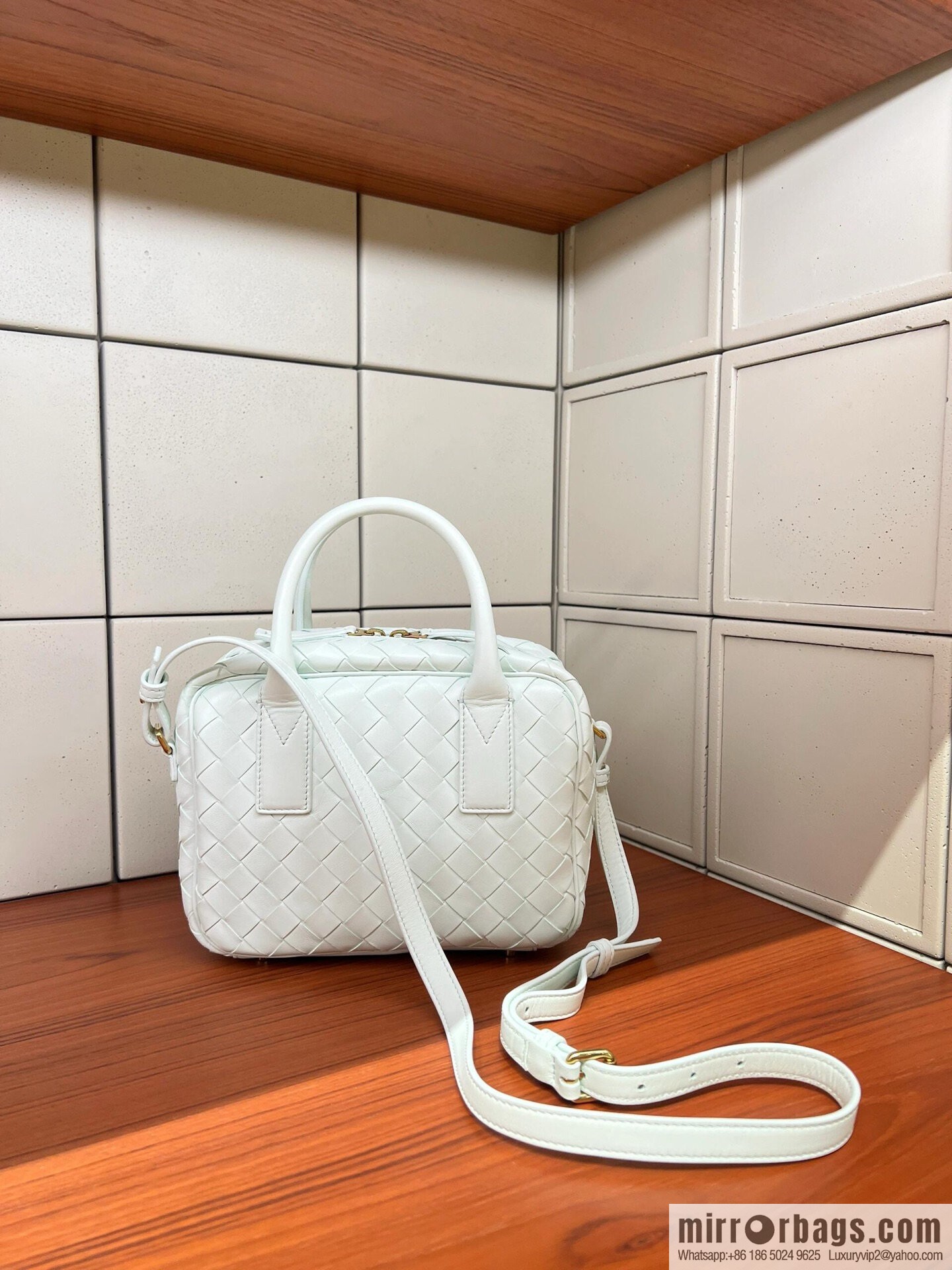 BV S Getaway Handbag 776736 Glacier Blue