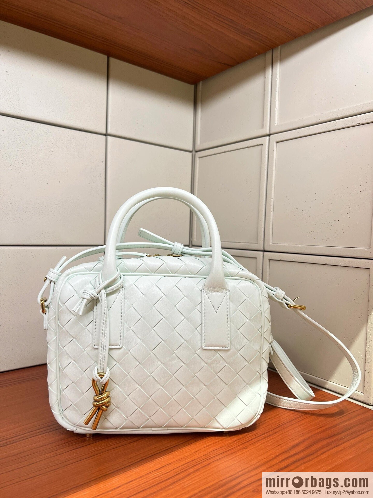 BV S Getaway Handbag 776736 Glacier Blue