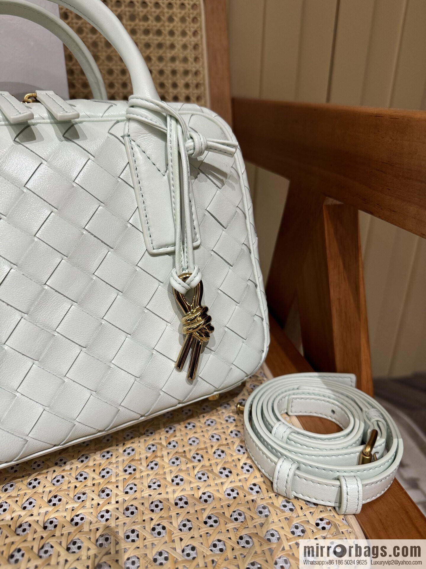 BV S Getaway Handbag 776736 Glacier Blue