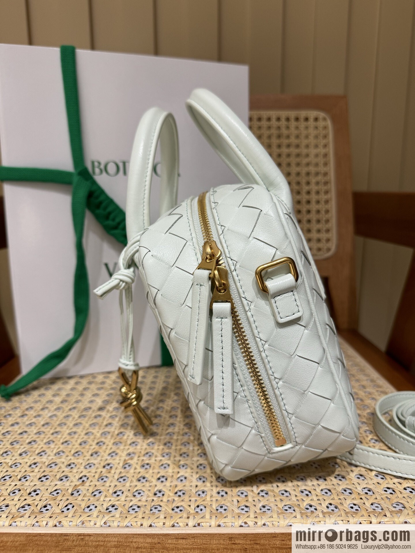 BV S Getaway Handbag 776736 Glacier Blue