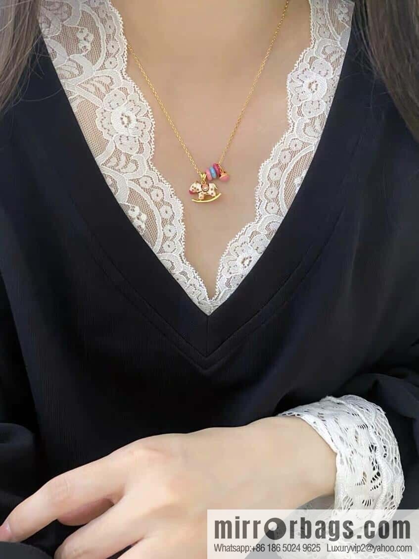 ❗️New ❗️ New ☑️ Vivienne Westwood Macaron Rocking Horse Necklace