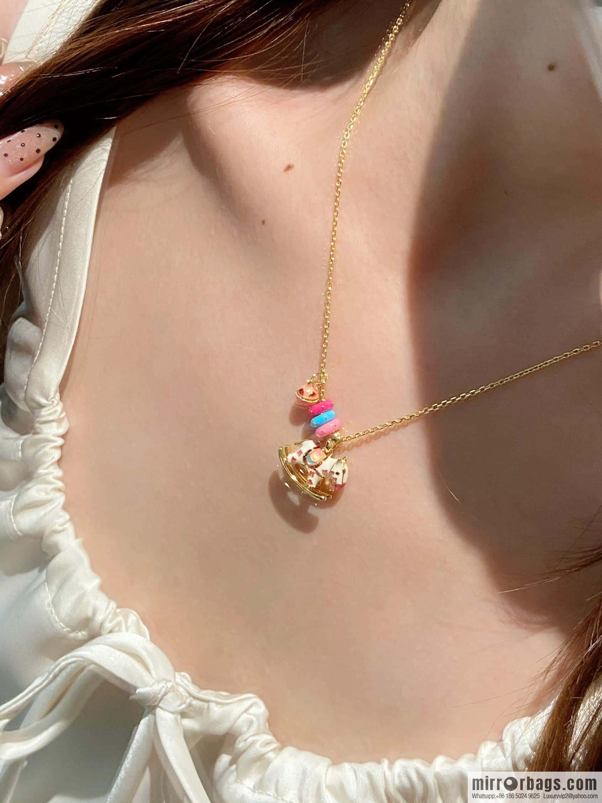 ❗️New ❗️ New ☑️ Vivienne Westwood Macaron Rocking Horse Necklace