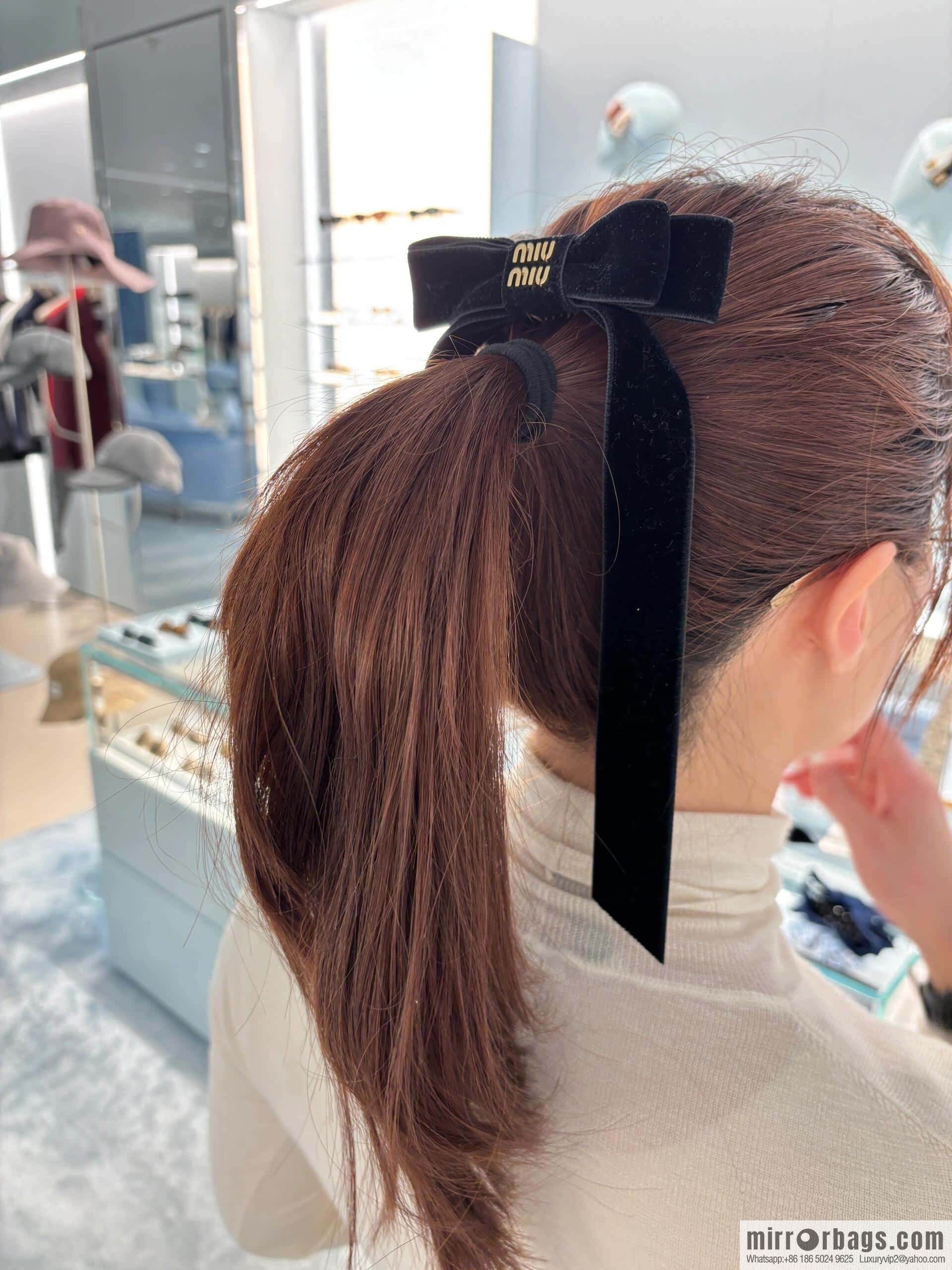 ❗️New ❗️ MIU MIU Miu Black Bow Hairpin Hairpin