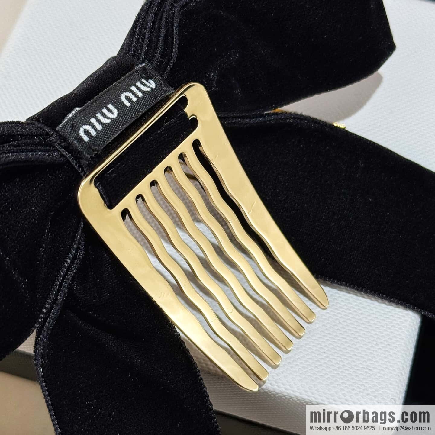 ❗️New ❗️ MIU MIU Miu Black Bow Hairpin Hairpin