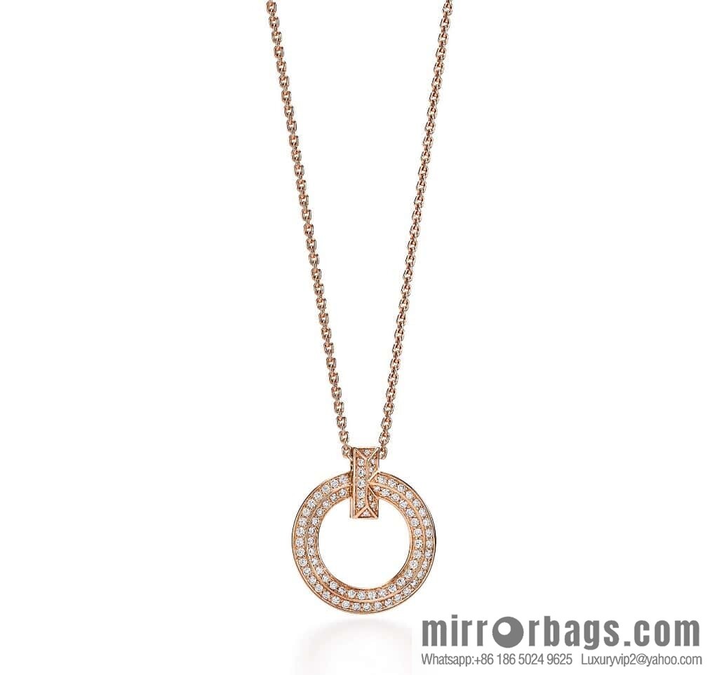 ❗️New ❗️ ☀ Tiffany & co Tiffany T1 Full Diamond Circle Necklace ☀