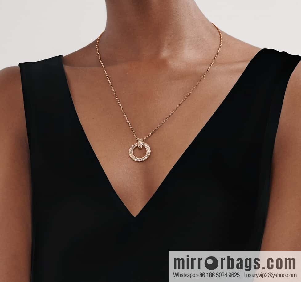 ❗️New ❗️ ☀ Tiffany & co Tiffany T1 Full Diamond Circle Necklace ☀