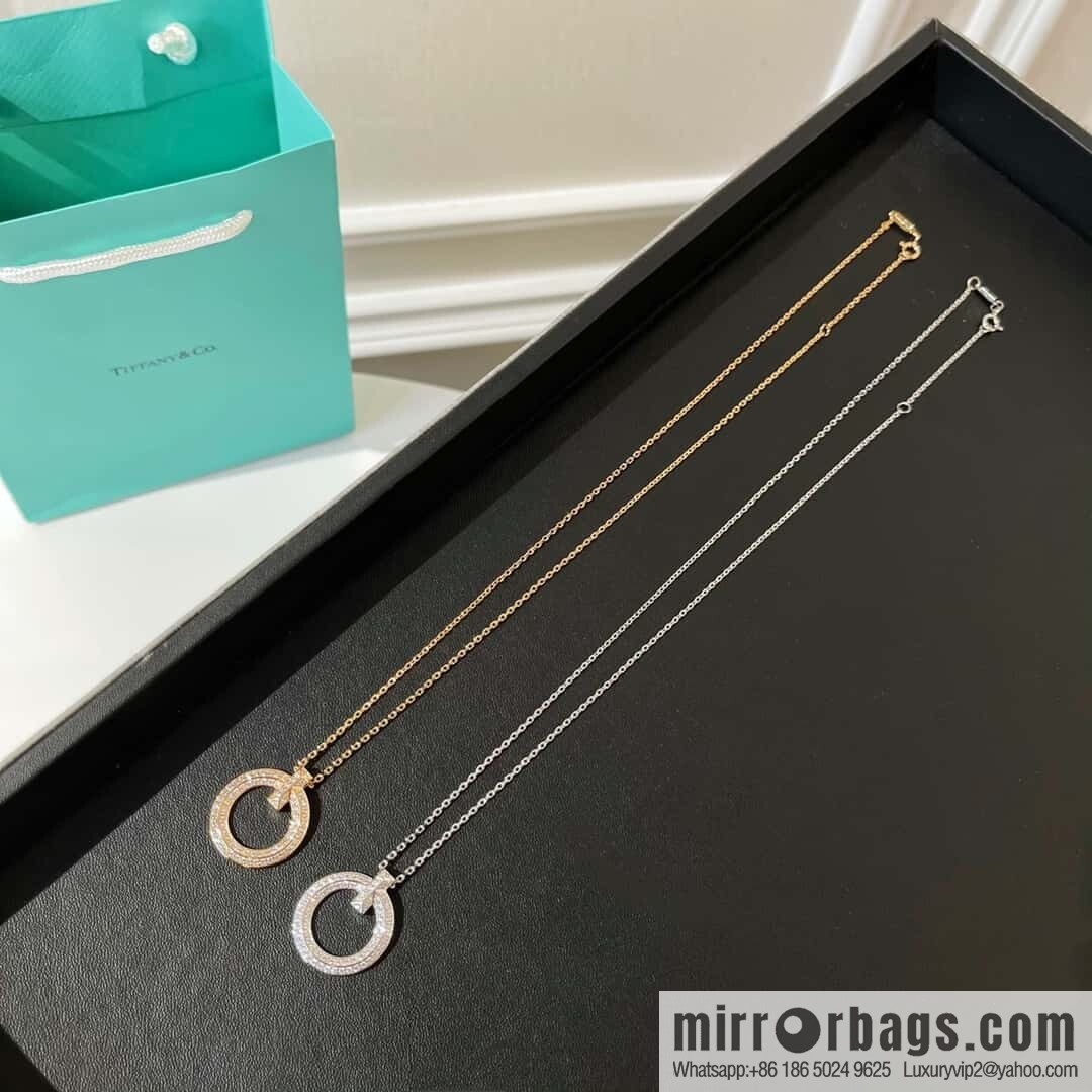 ❗️New ❗️ ☀ Tiffany & co Tiffany T1 Full Diamond Circle Necklace ☀
