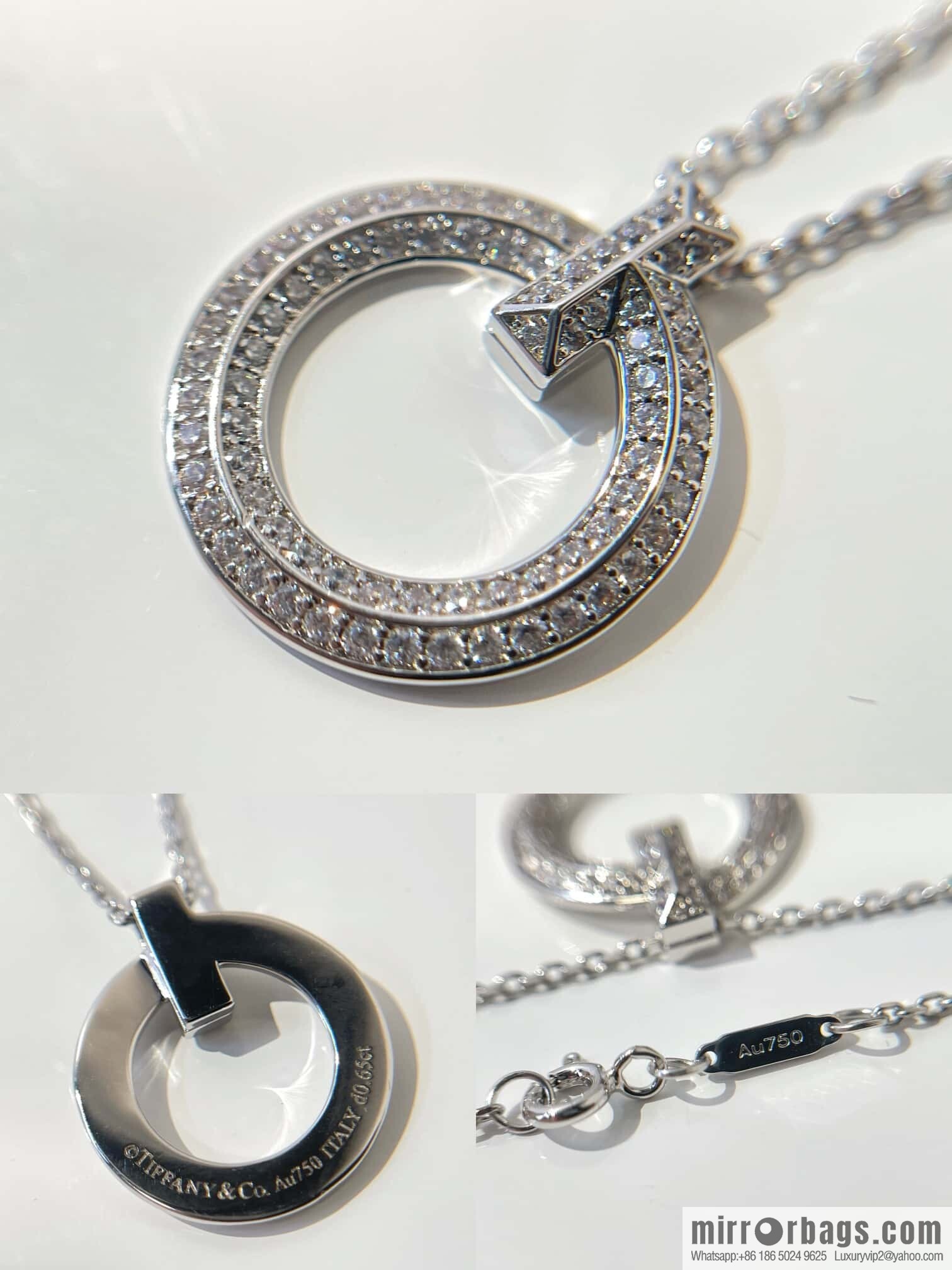 ❗️New ❗️ ☀ Tiffany & co Tiffany T1 Full Diamond Circle Necklace ☀