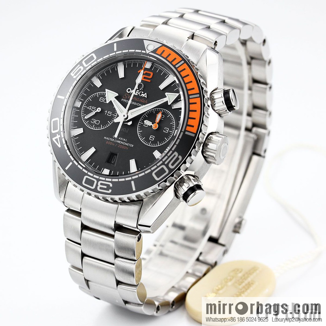 Omega Seamaster 600 meters diving series: movement model: 9900, running second timing automatic machine, watch diameter 45.5mm