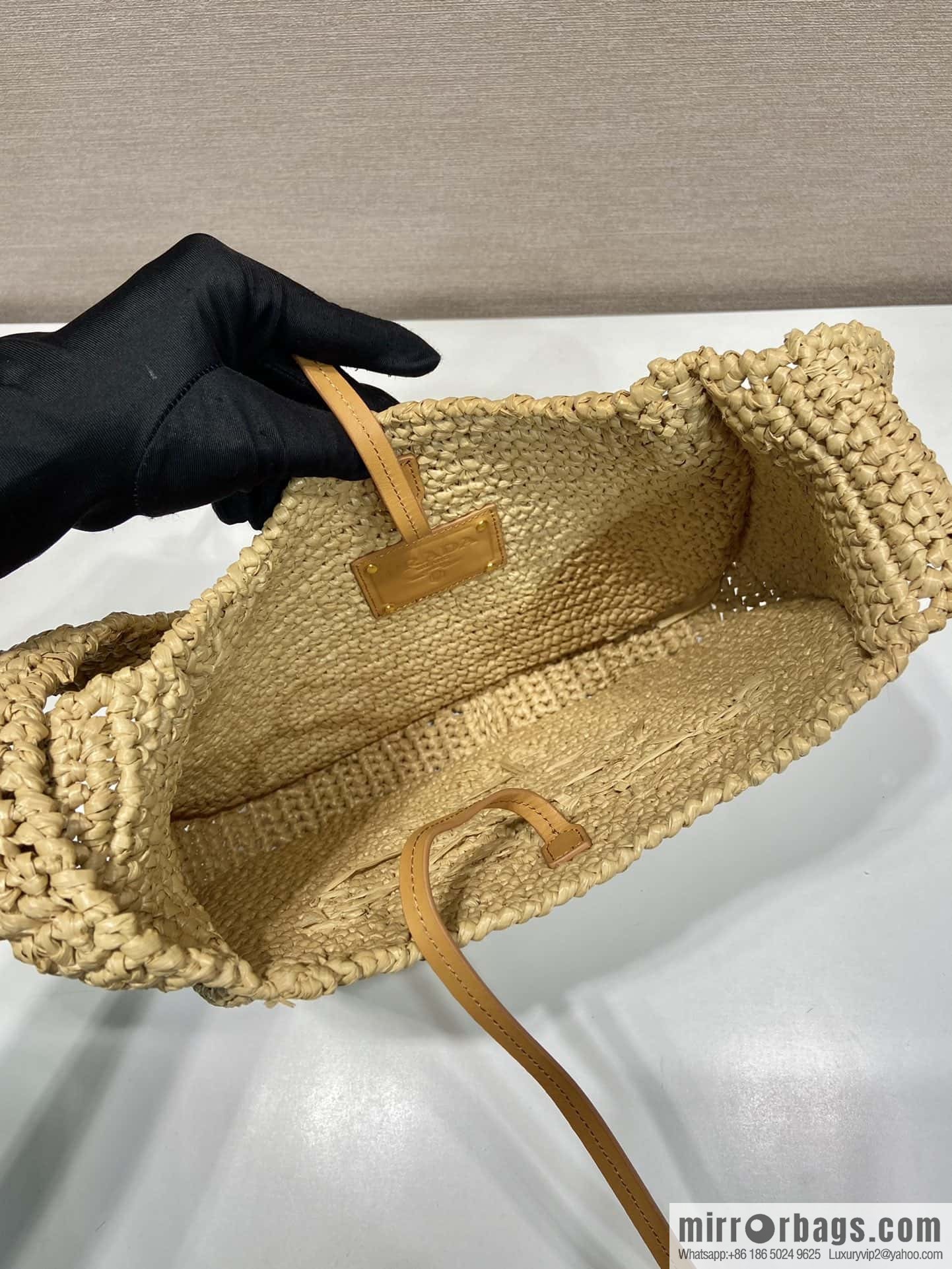 PRADA Prada hand woven shoulder bag 1BG186