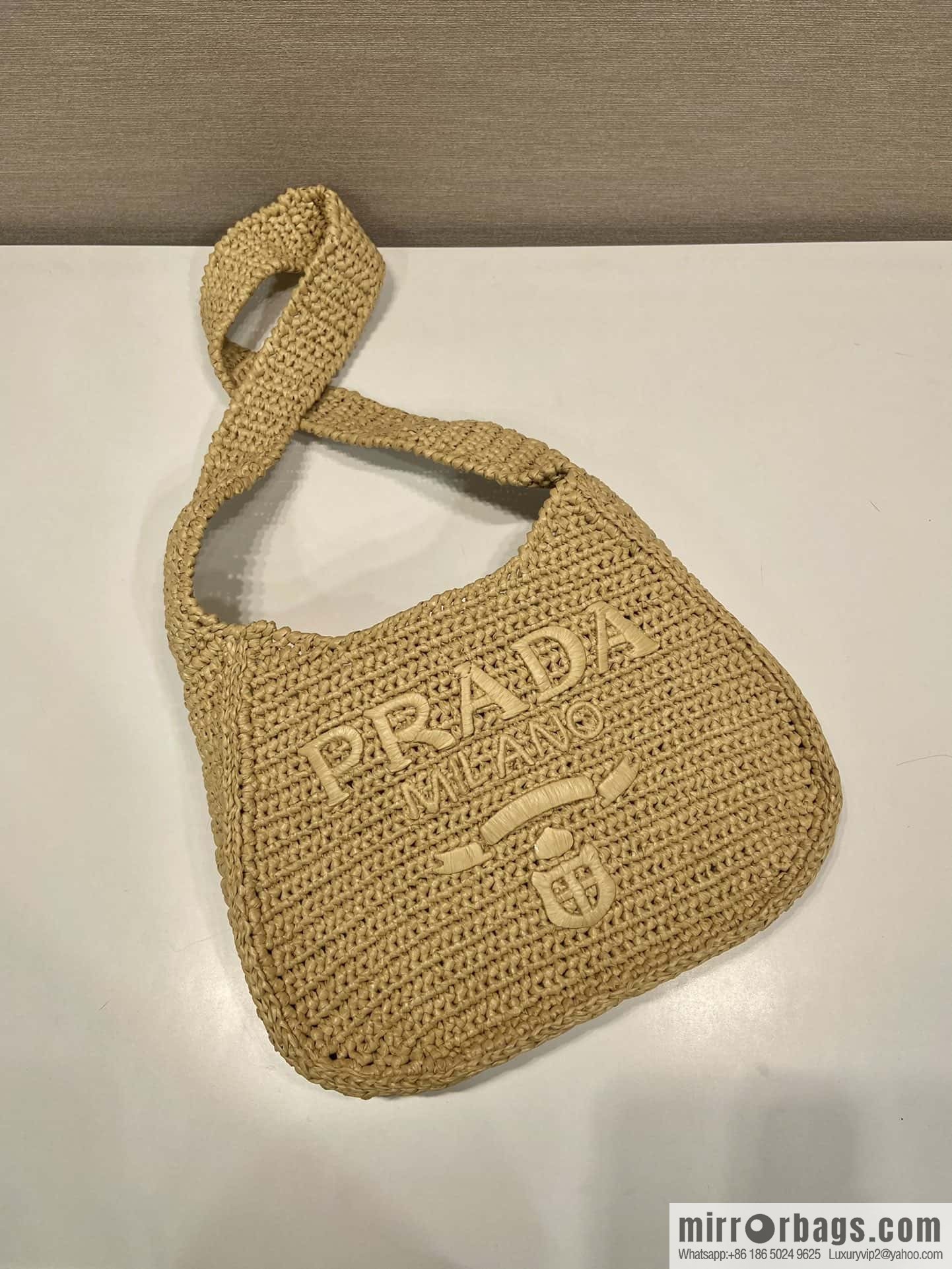 PRADA Prada hand woven shoulder bag 1BG186