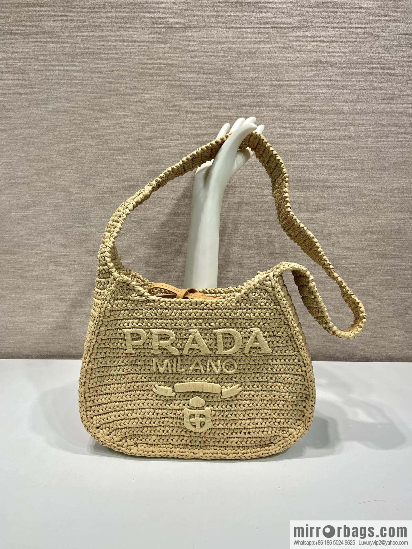 PRADA Prada hand woven shoulder bag 1BG186