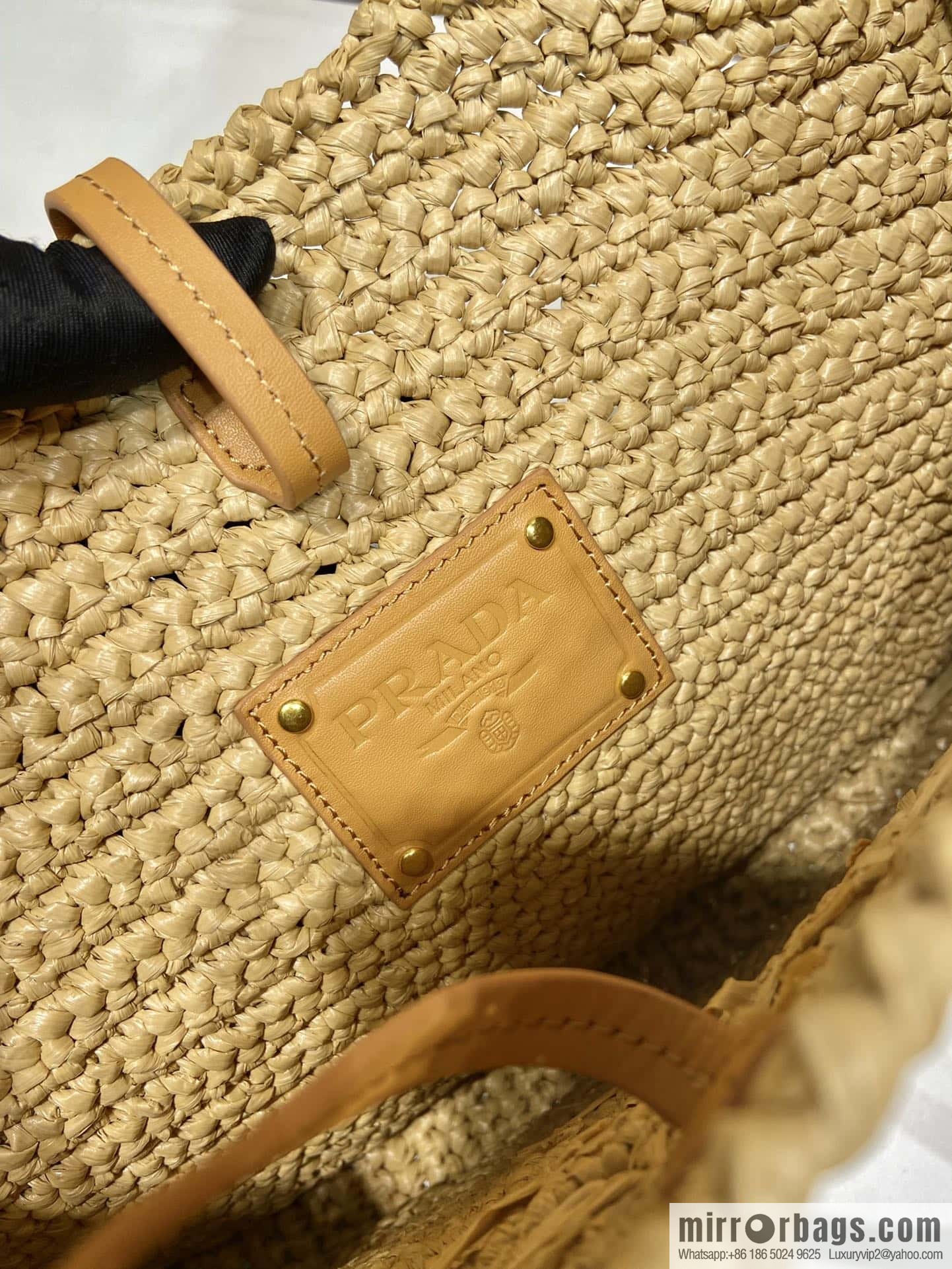 PRADA Prada hand woven shoulder bag 1BG186