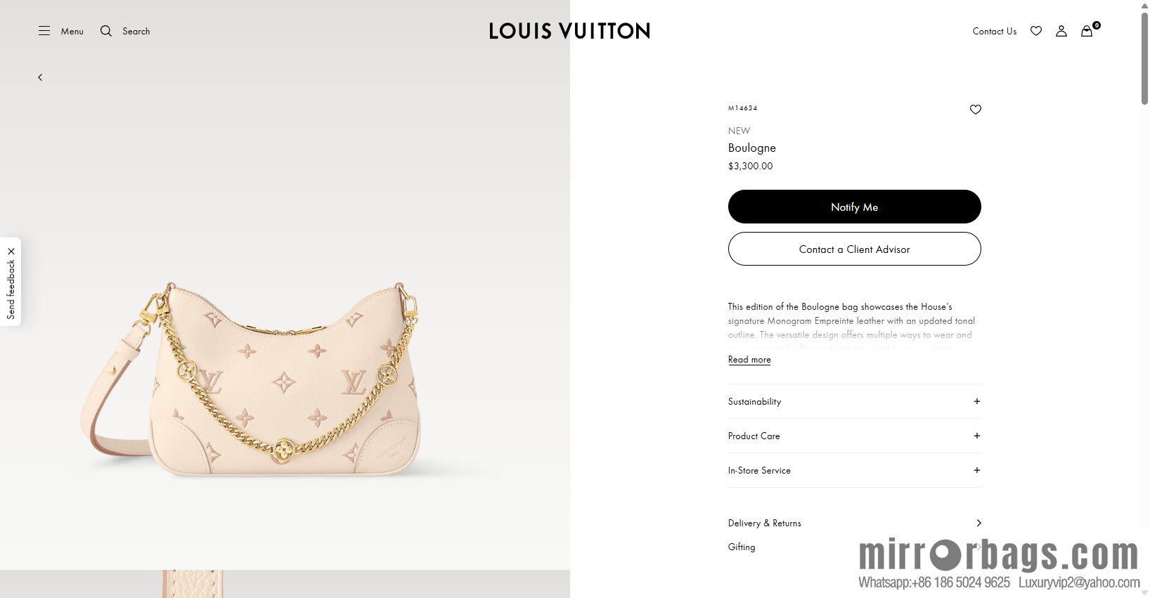 LV M14634 NEW Boulogne