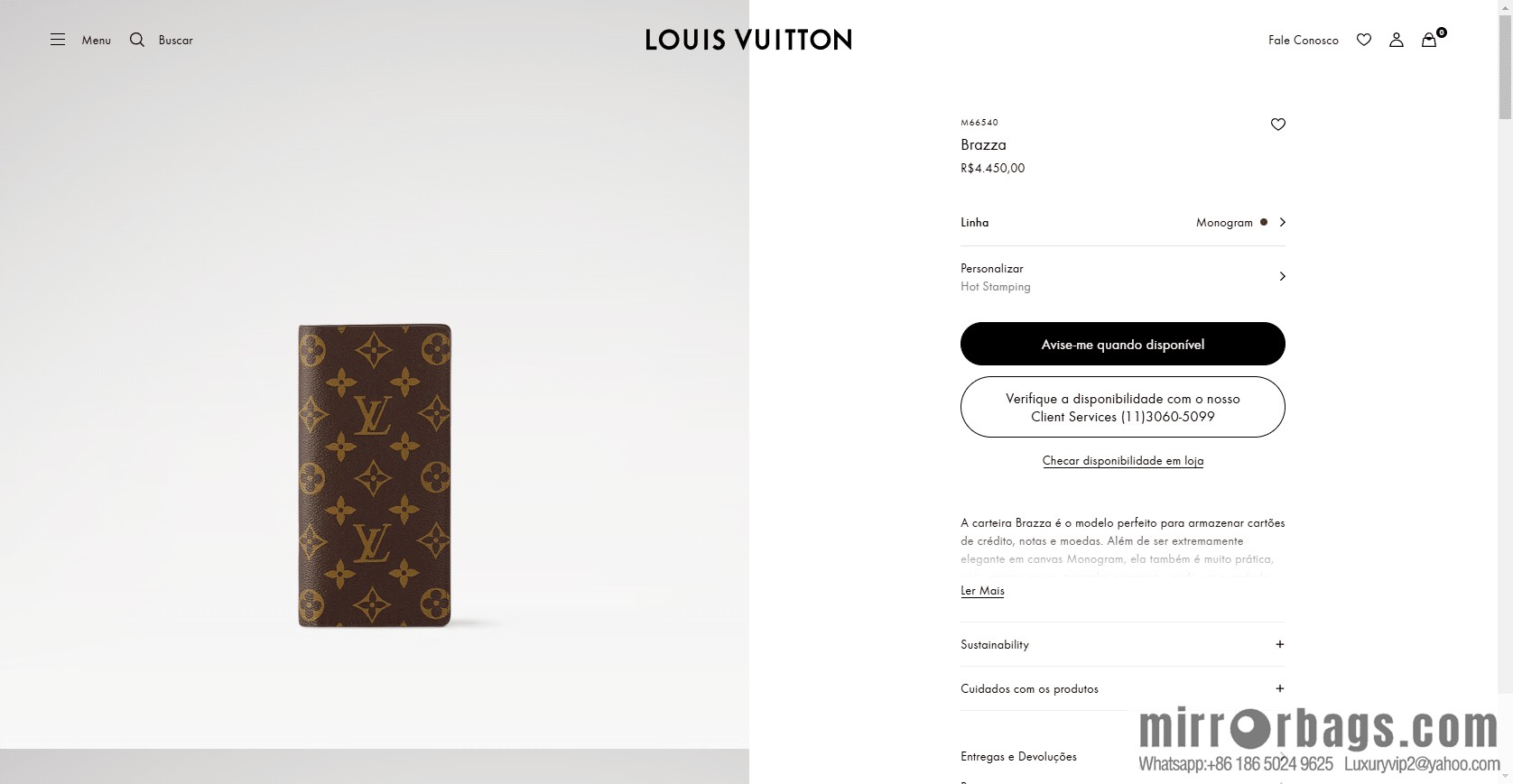 LV Brazza Wallet M66540 [Official Full Chip Version]