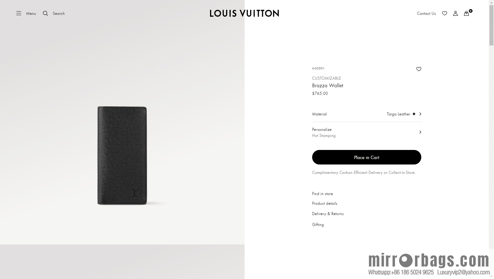 LV Brazza Wallet M30501 Premium