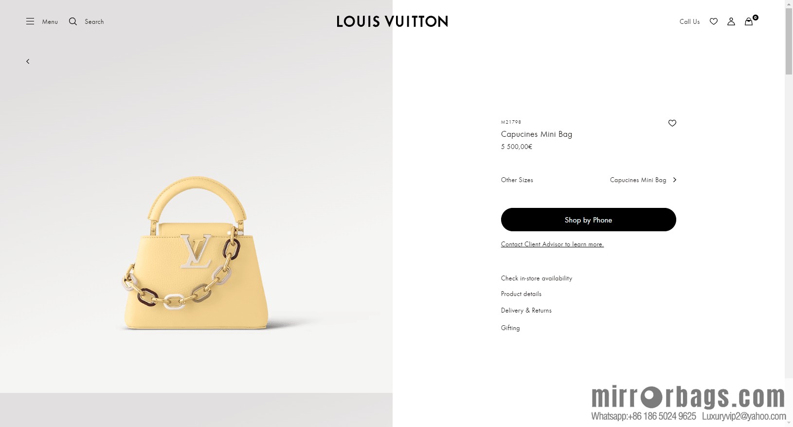 LV M21798 Capucines Mini Bag