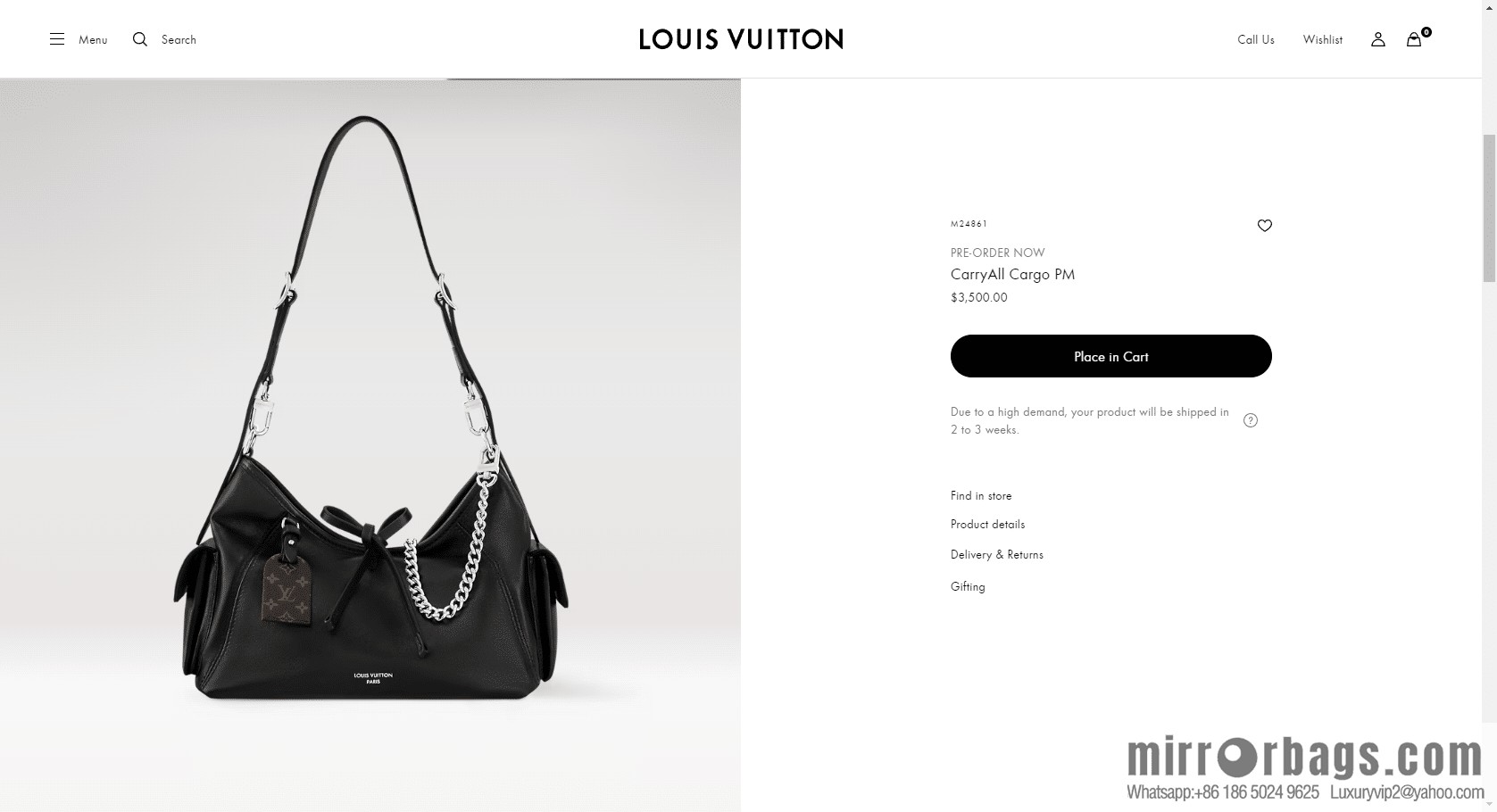 LV M24861 New CARRYALL CARGO Small Handbag of the Season