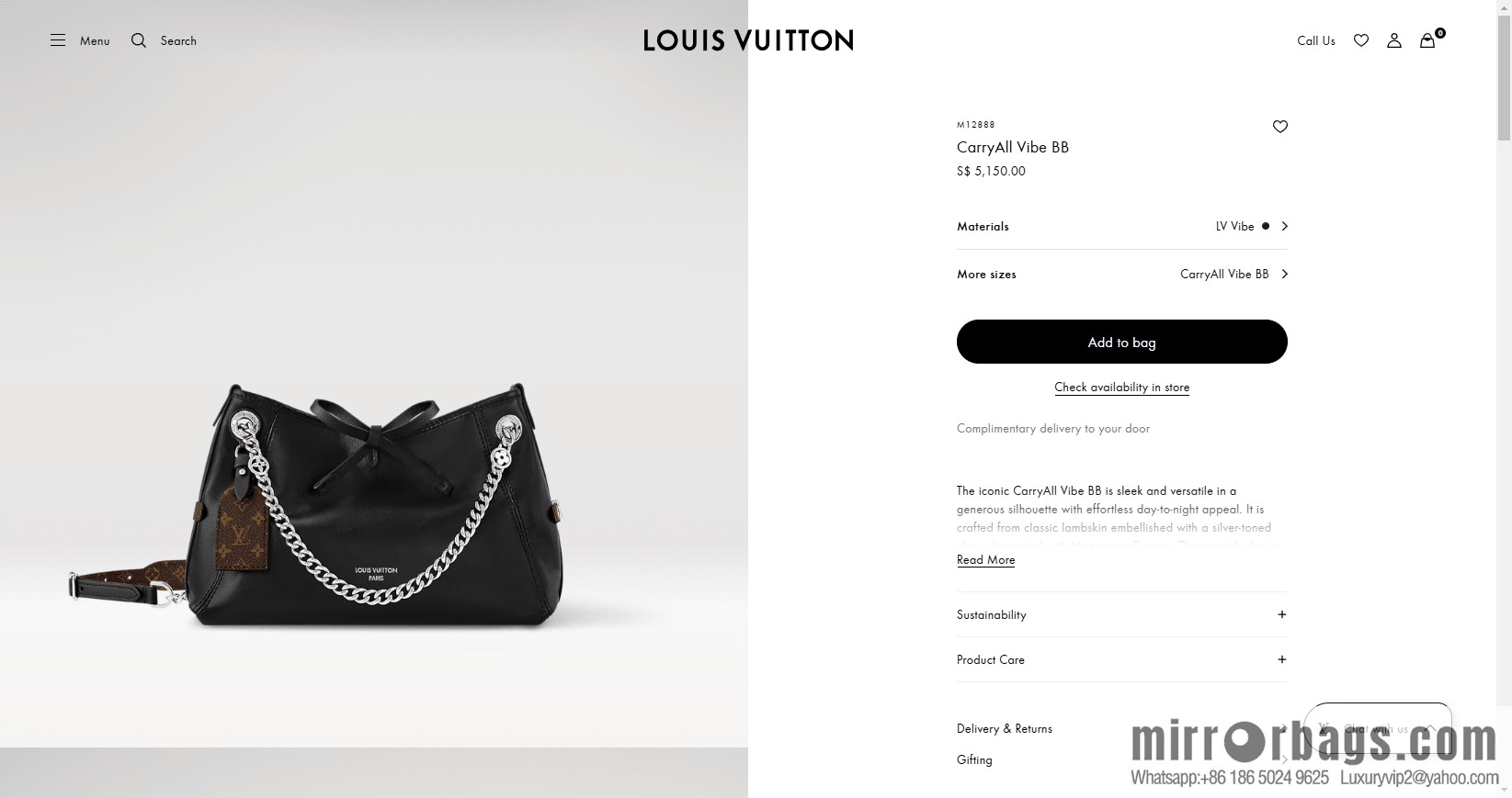 LV M12888 CarryAll Vibe BB