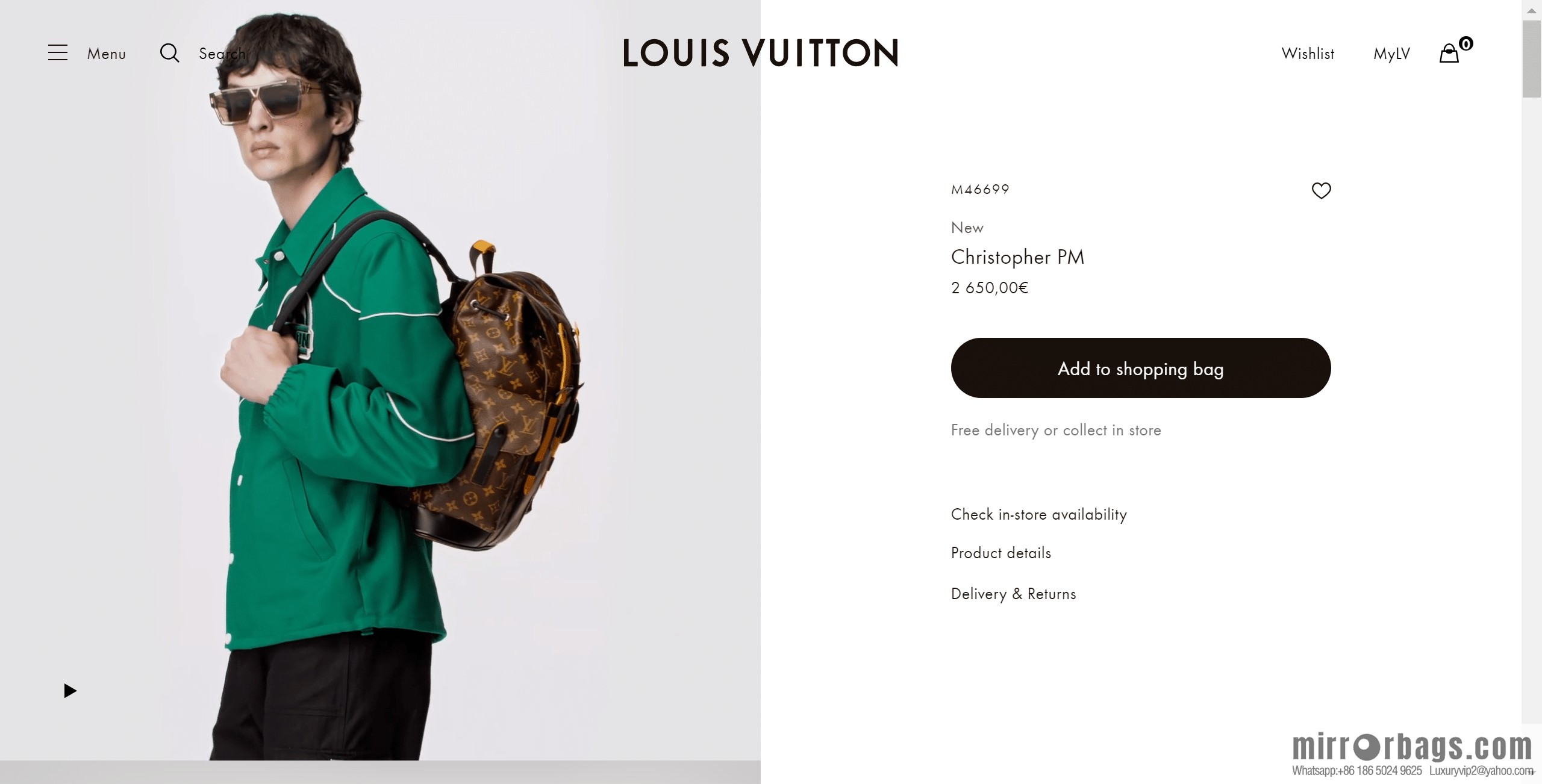 LV M46699 CHRISTOPHER S backpack
