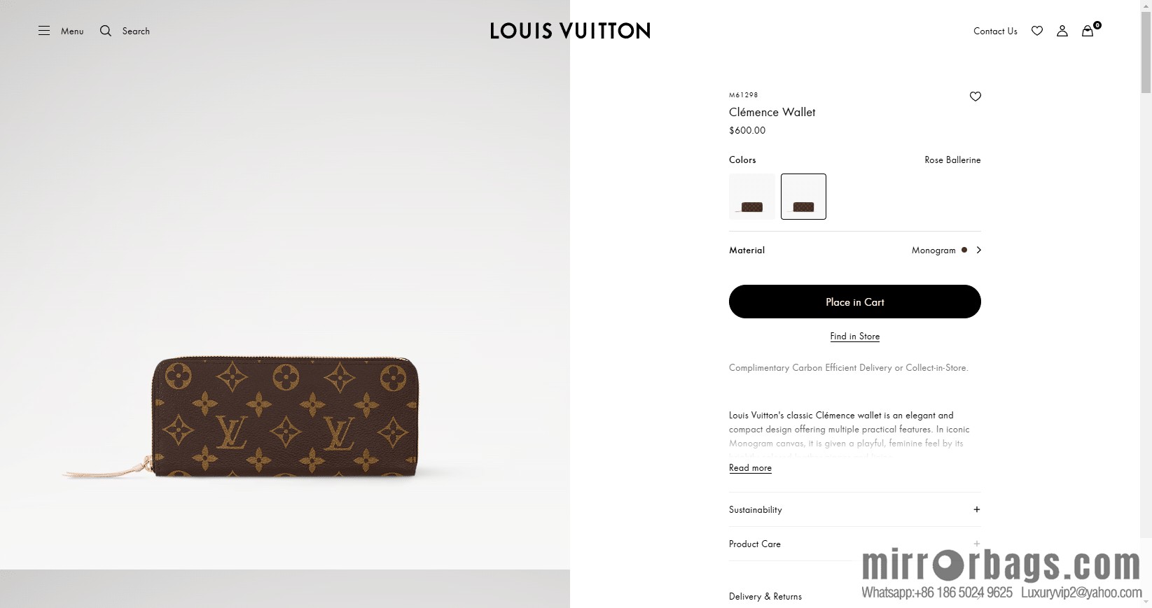 LV Clémence Wallet M61298 [Official Full Chip Version]