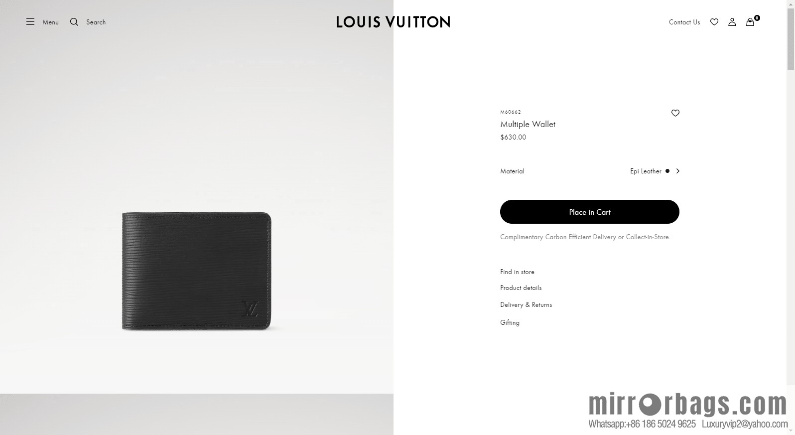 LV Multiple Wallet M60662 Premium