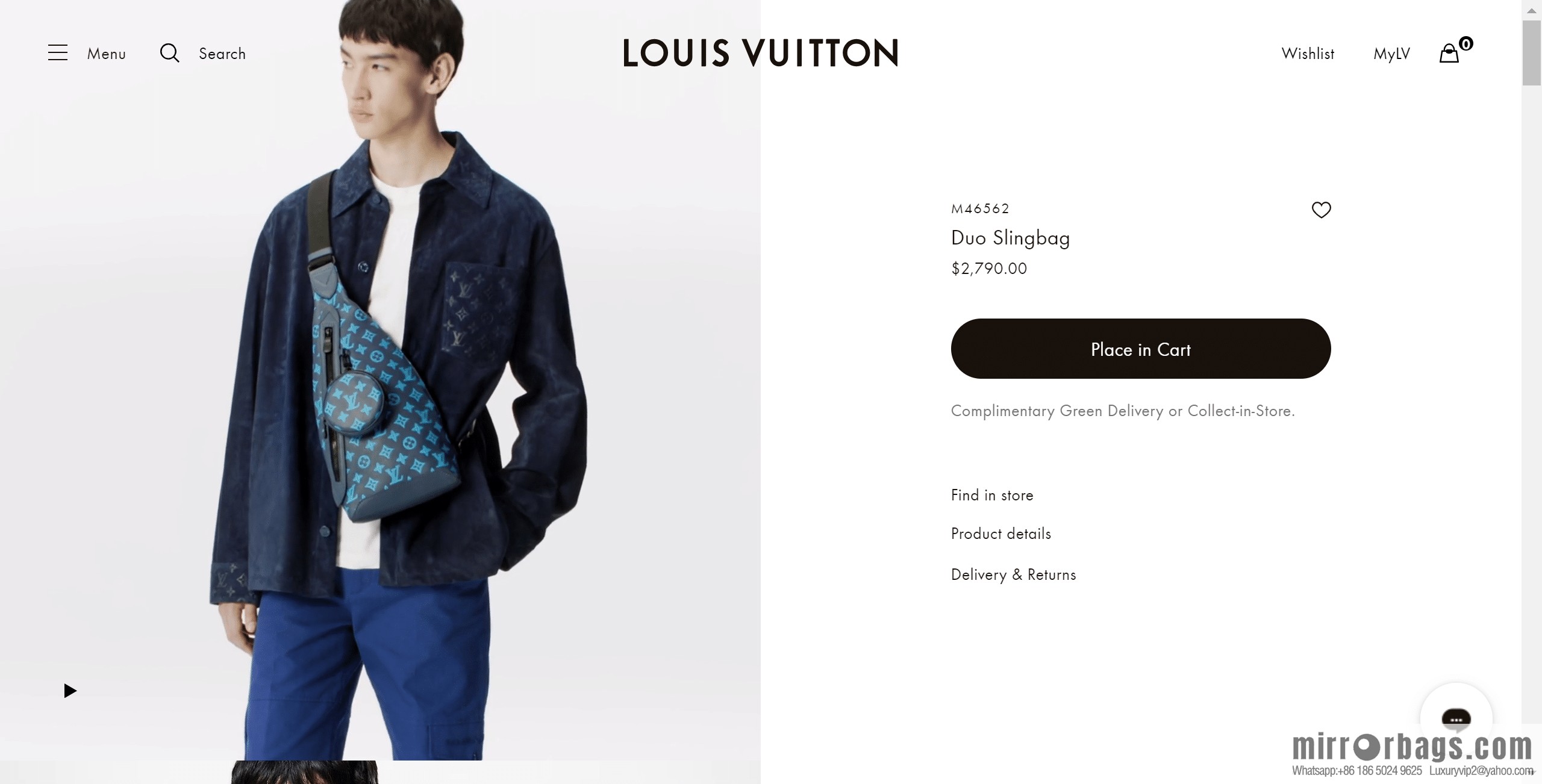 LV M46562 Duo Slingbag