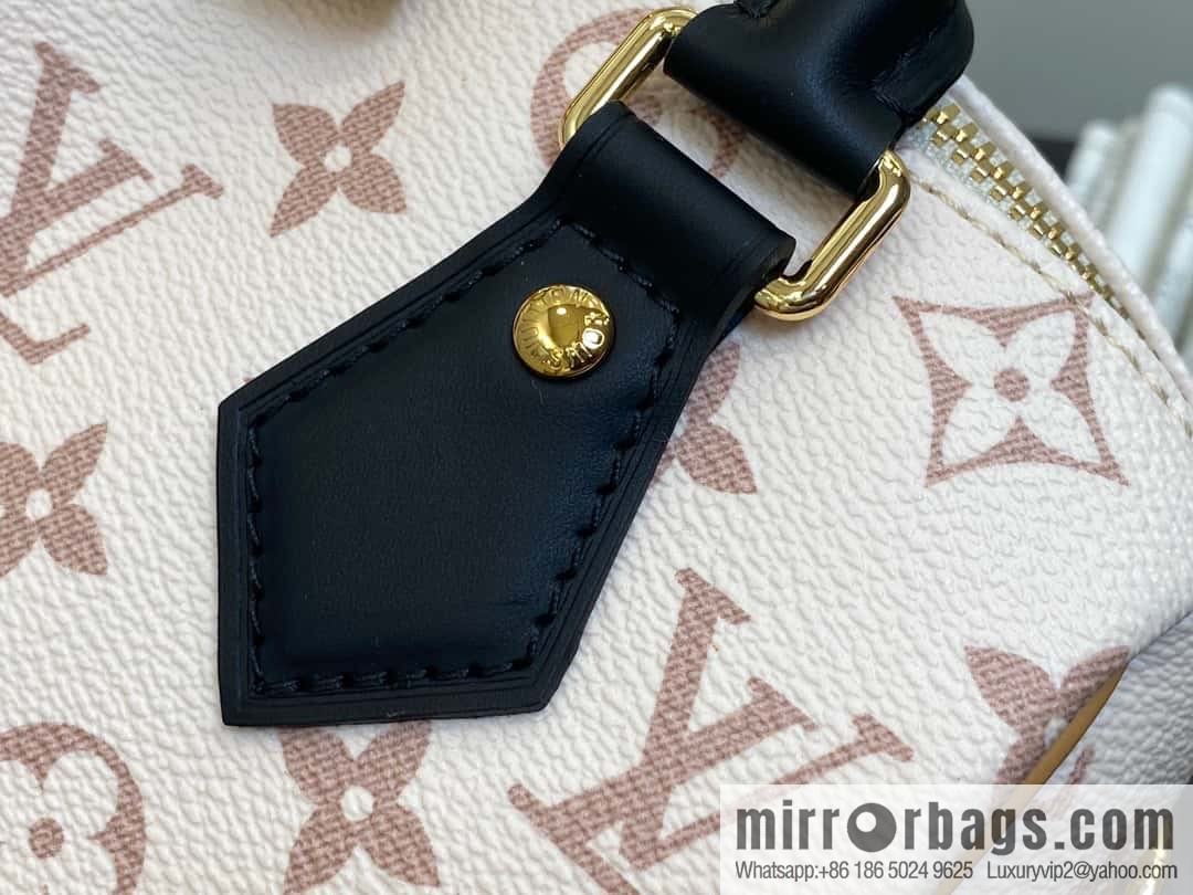 [Boutique‑grade] M46096 white flower M46234speedy pillow bag series M45957 SPEEDY BANDOULIZRE 20 handbag