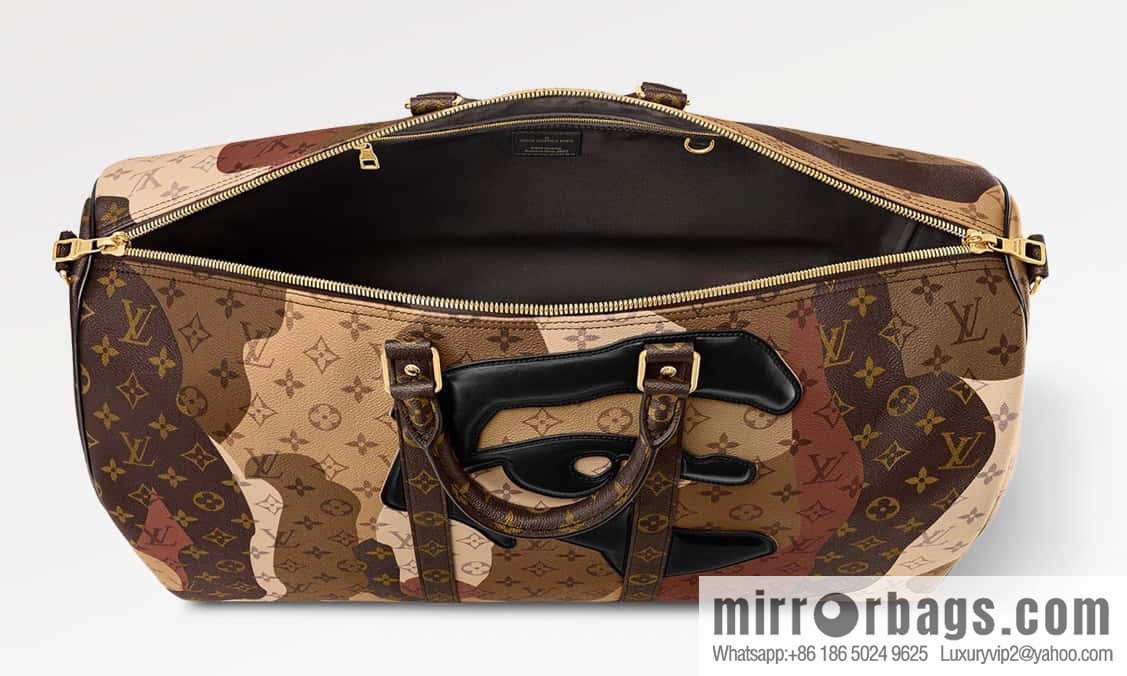 [Boutique‑grade] M46777 monogram (eye series) travel bag series KEEPALL BANDOULIZRE 55 travel bag